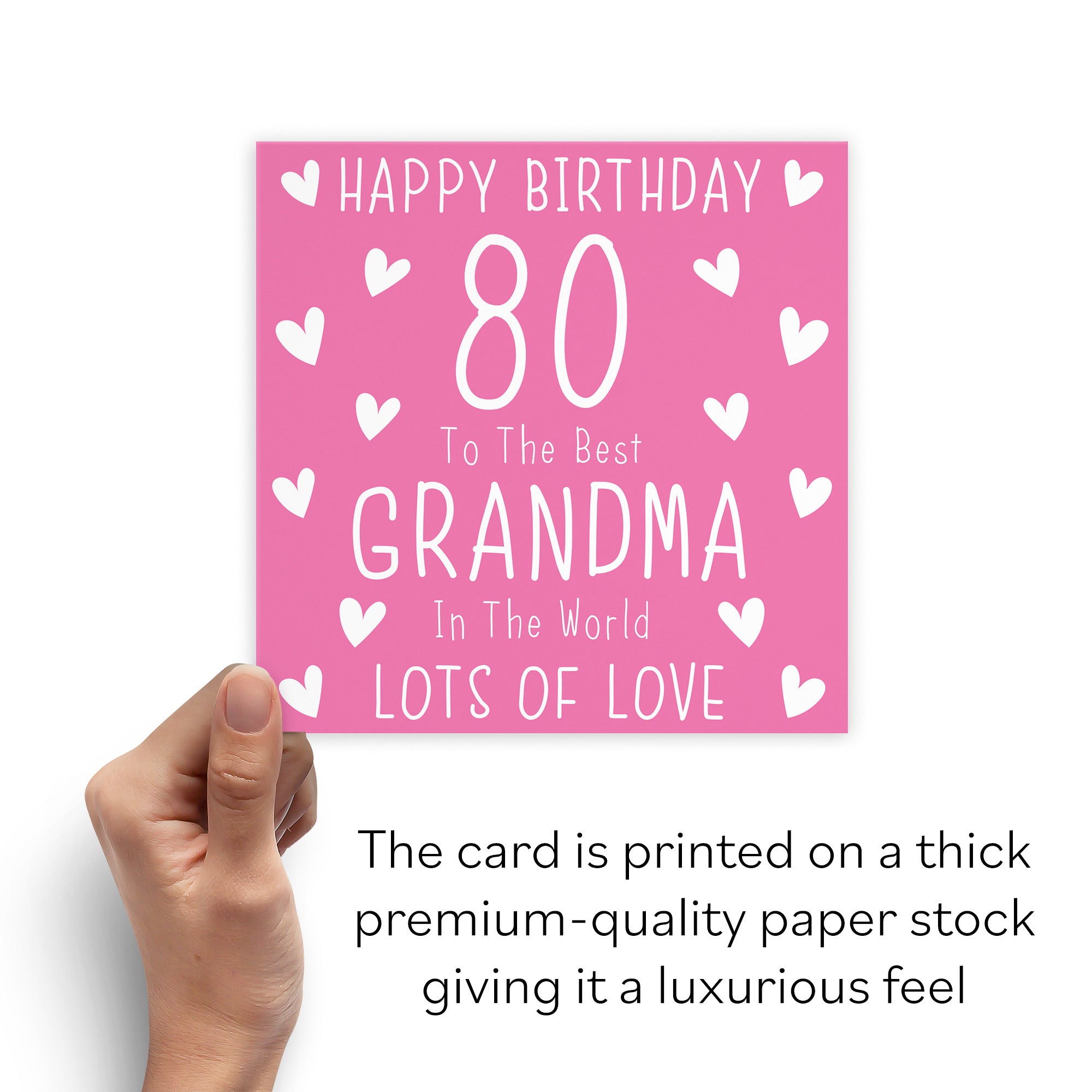 80th Grandma Birthday Card Iconic - Default Title (B09Q7GCBHX)