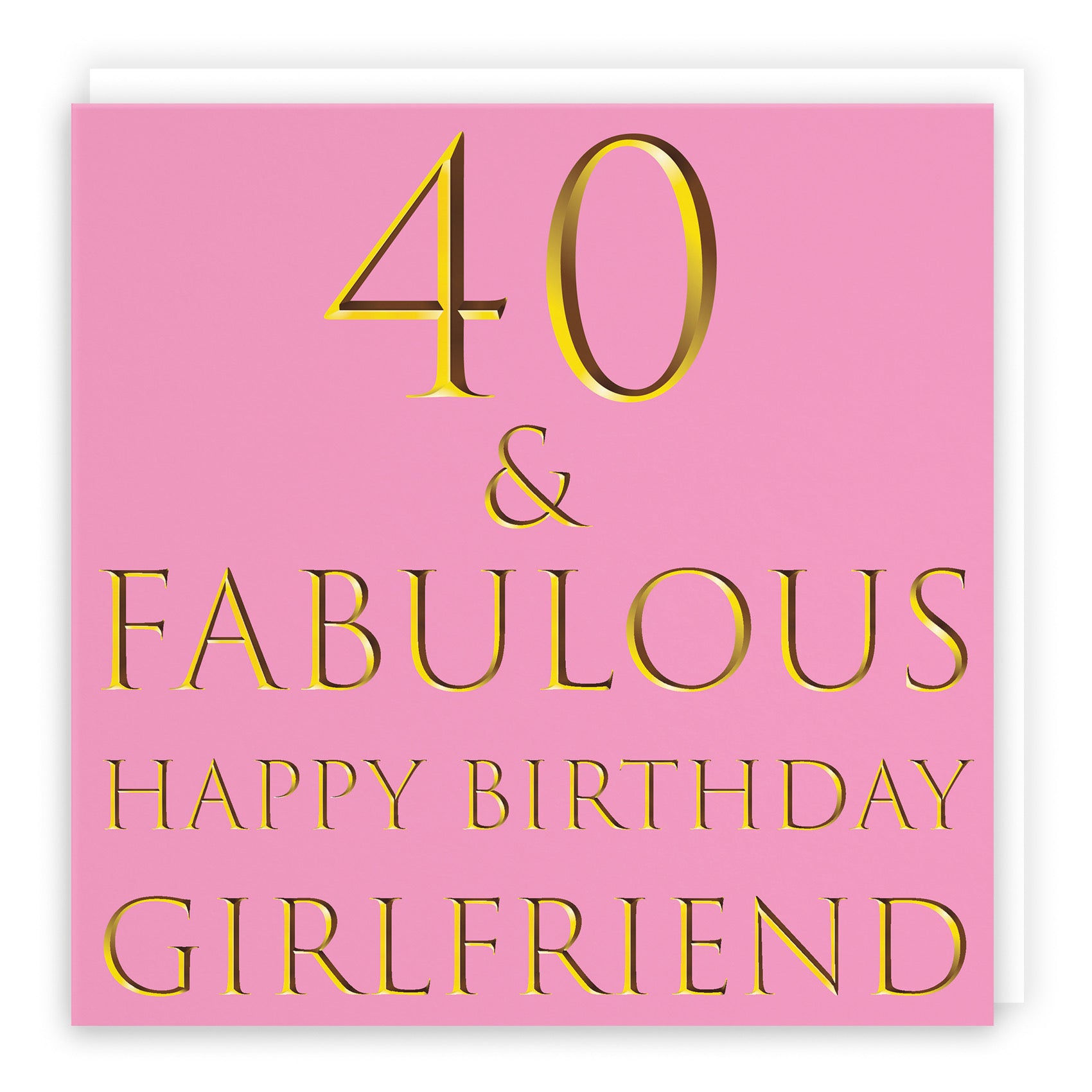 40th Girlfriend Birthday Card Fabulous - Default Title (B09Q7HQWTR)