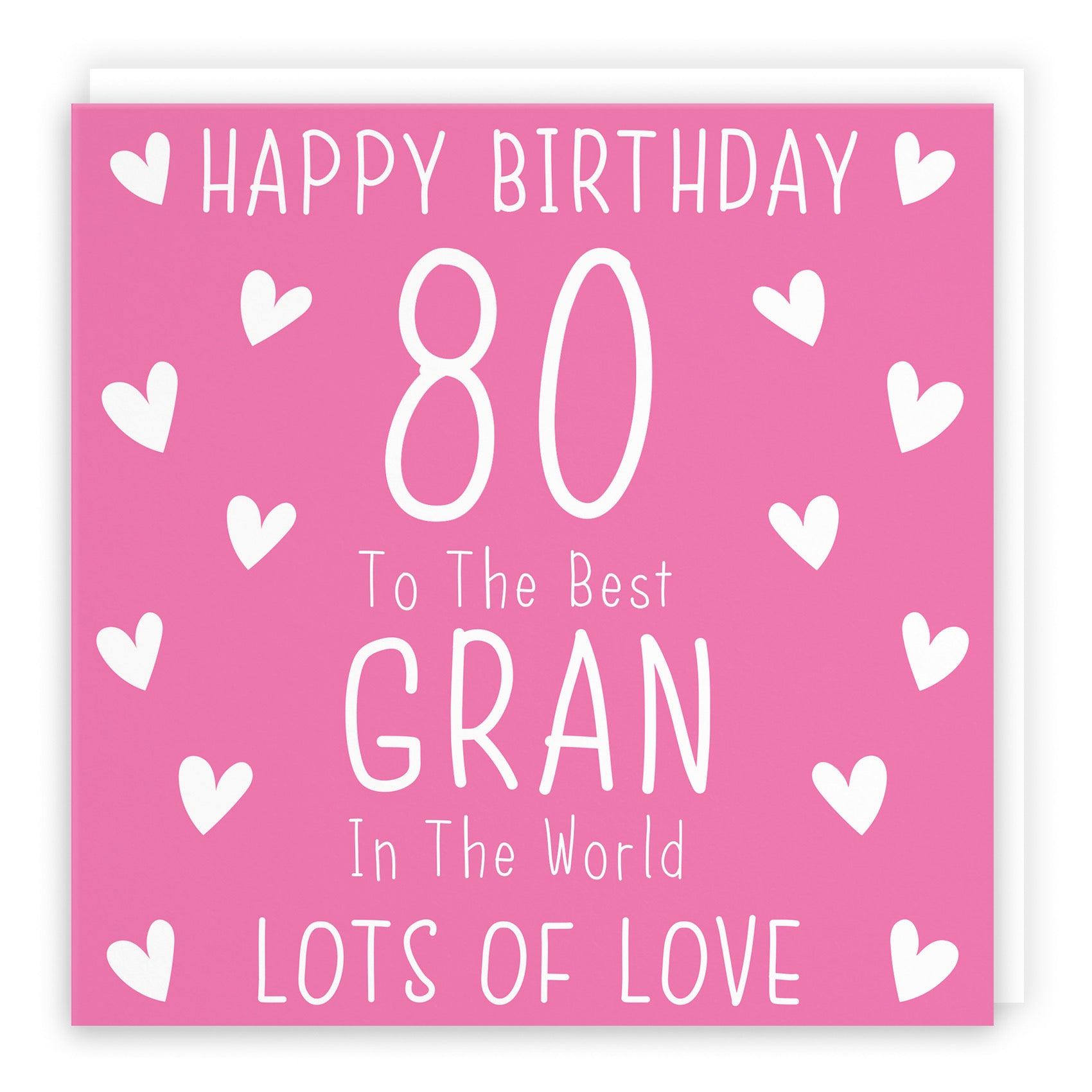 80th Gran Birthday Card Iconic - Default Title (B09Q7HVQ6S)