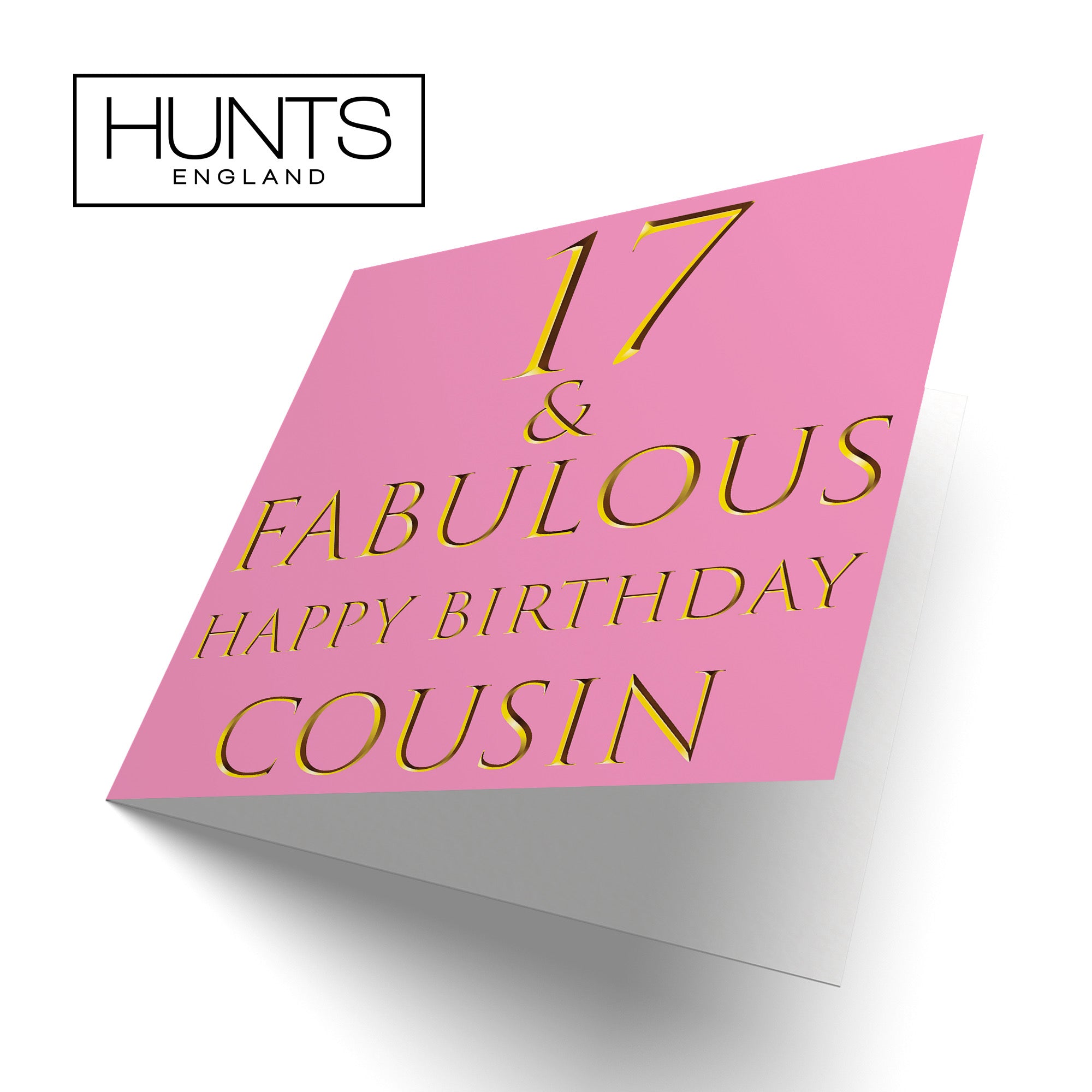 17th Cousin Birthday Card Fabulous - Default Title (B09Q7J2R7R)