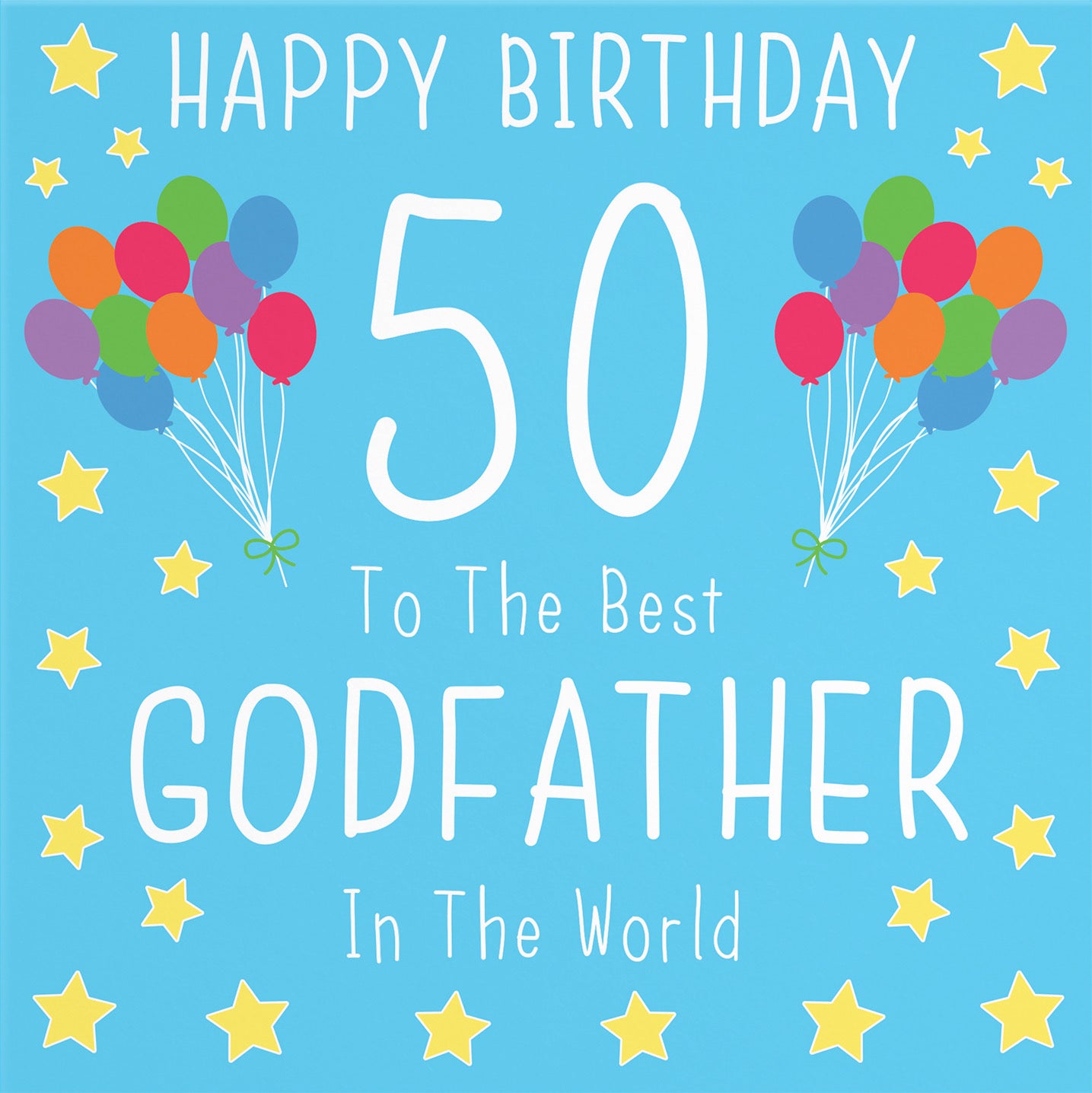 50th Godfather Birthday Card Iconic - Default Title (B09Q7JHY68)