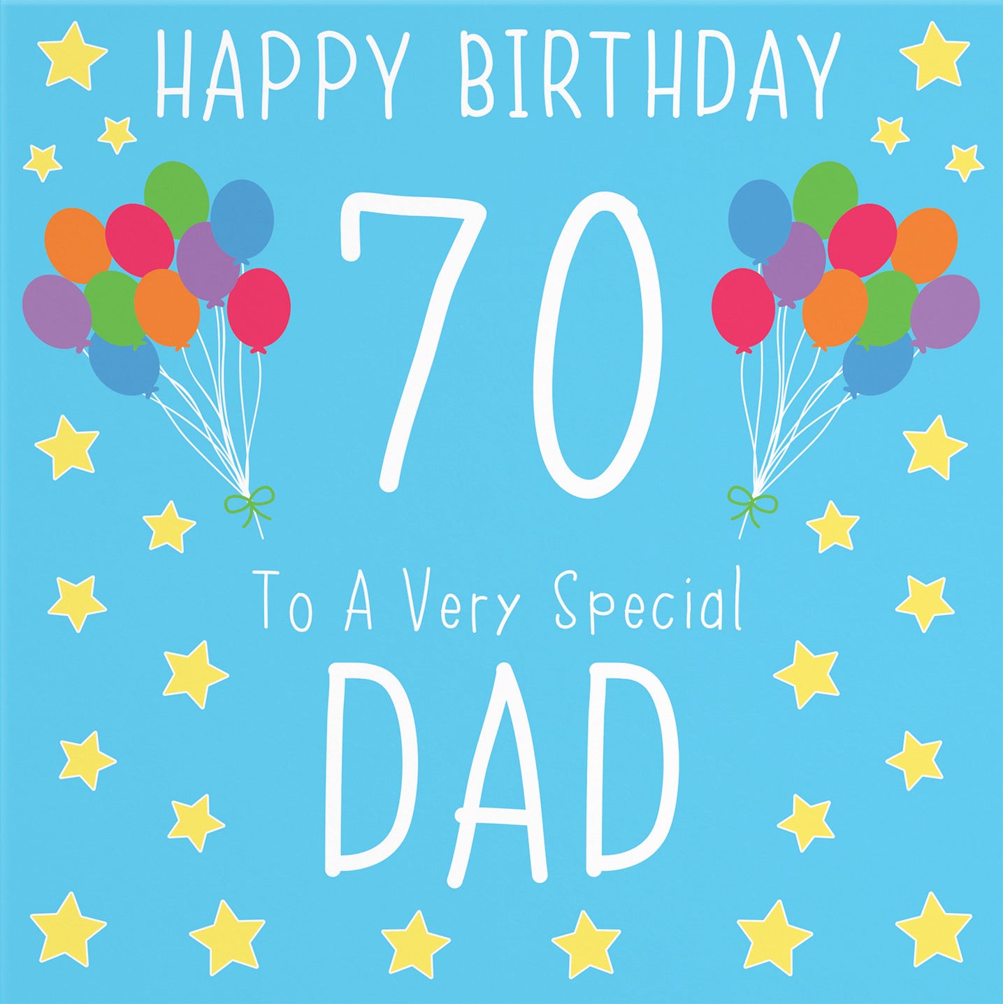 70th Dad Birthday Card Iconic - Default Title (B09Q7KTLWR)