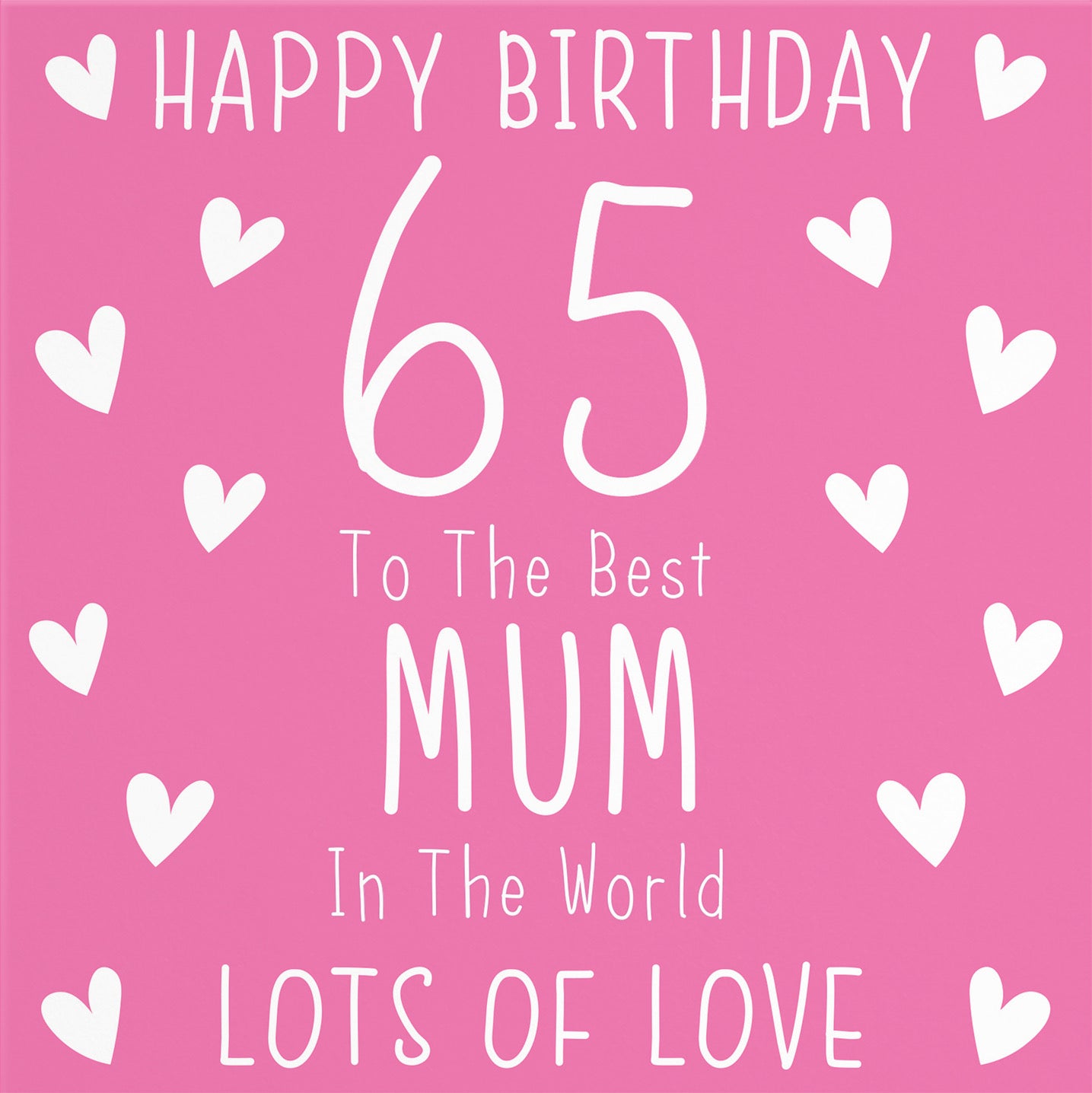 65th Mum Birthday Card Iconic - Default Title (B09Q7LS1SG)