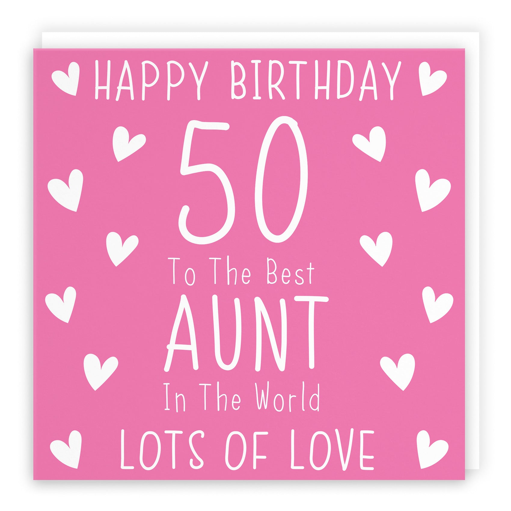50th Aunt Birthday Card Iconic - Default Title (B09Q7M4FRG)