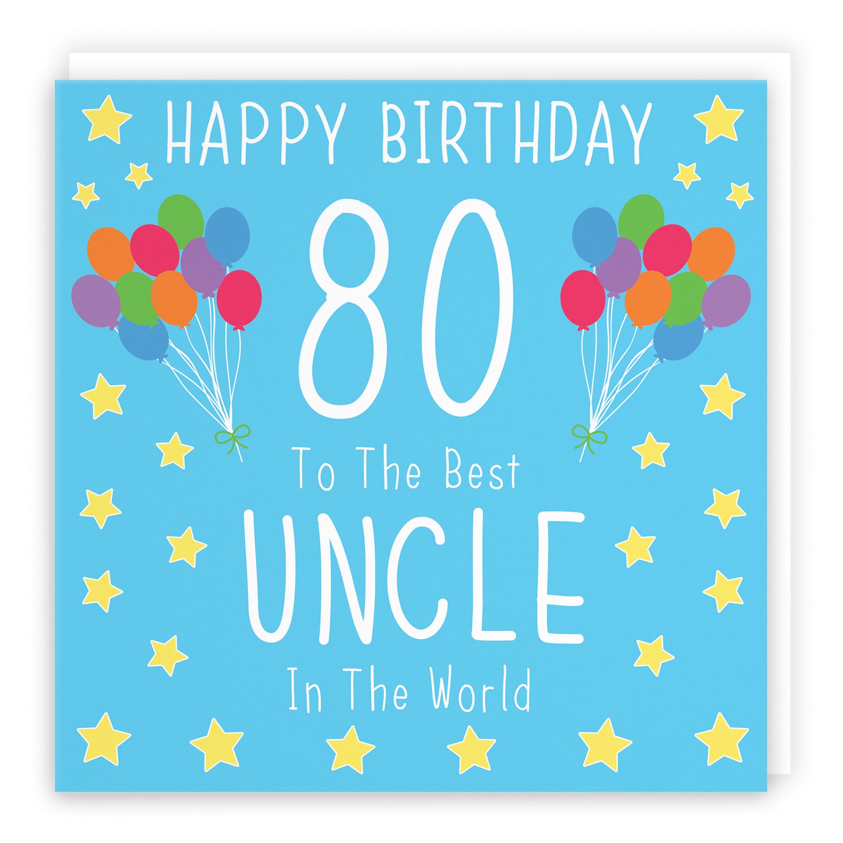 80th Uncle Birthday Card Iconic - Default Title (B09Q7M537T)
