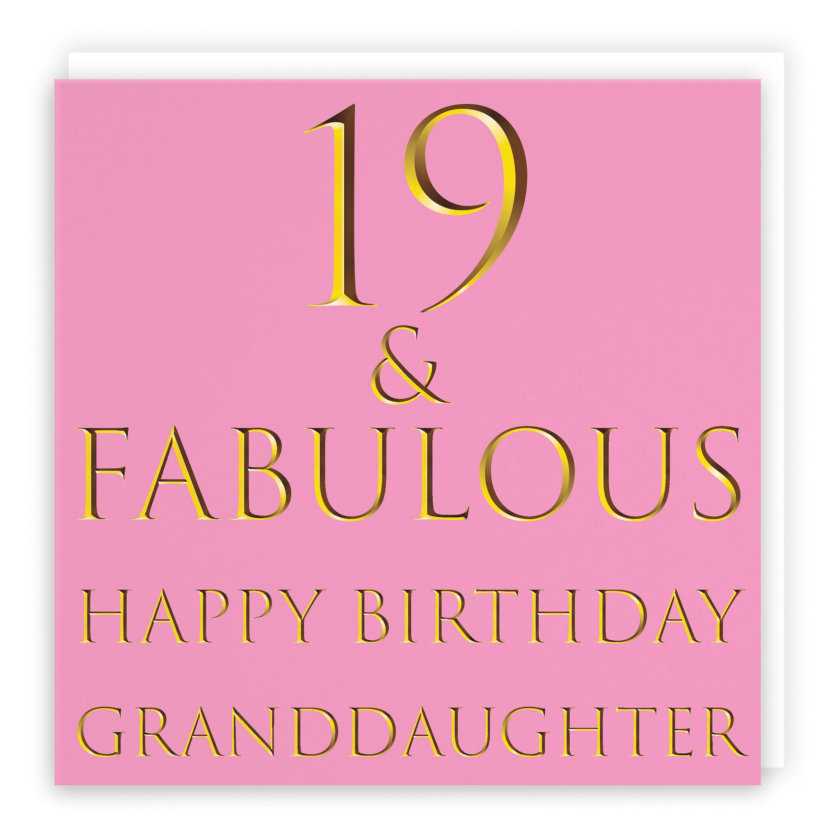 19th Granddaughter Birthday Card Fabulous - Default Title (B09Q7M6P81)