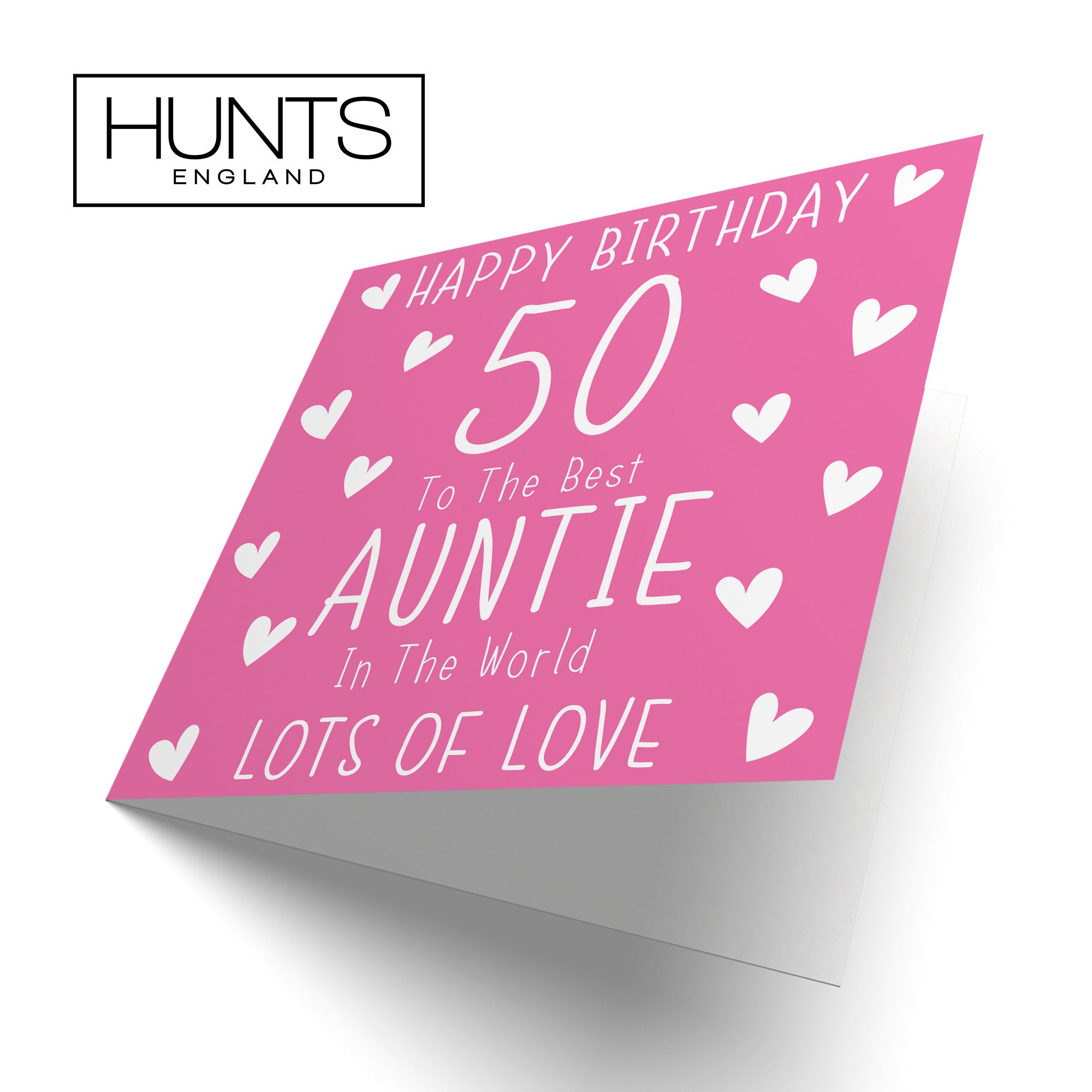 50th Auntie Birthday Card Iconic - Default Title (B09Q7MFSPW)