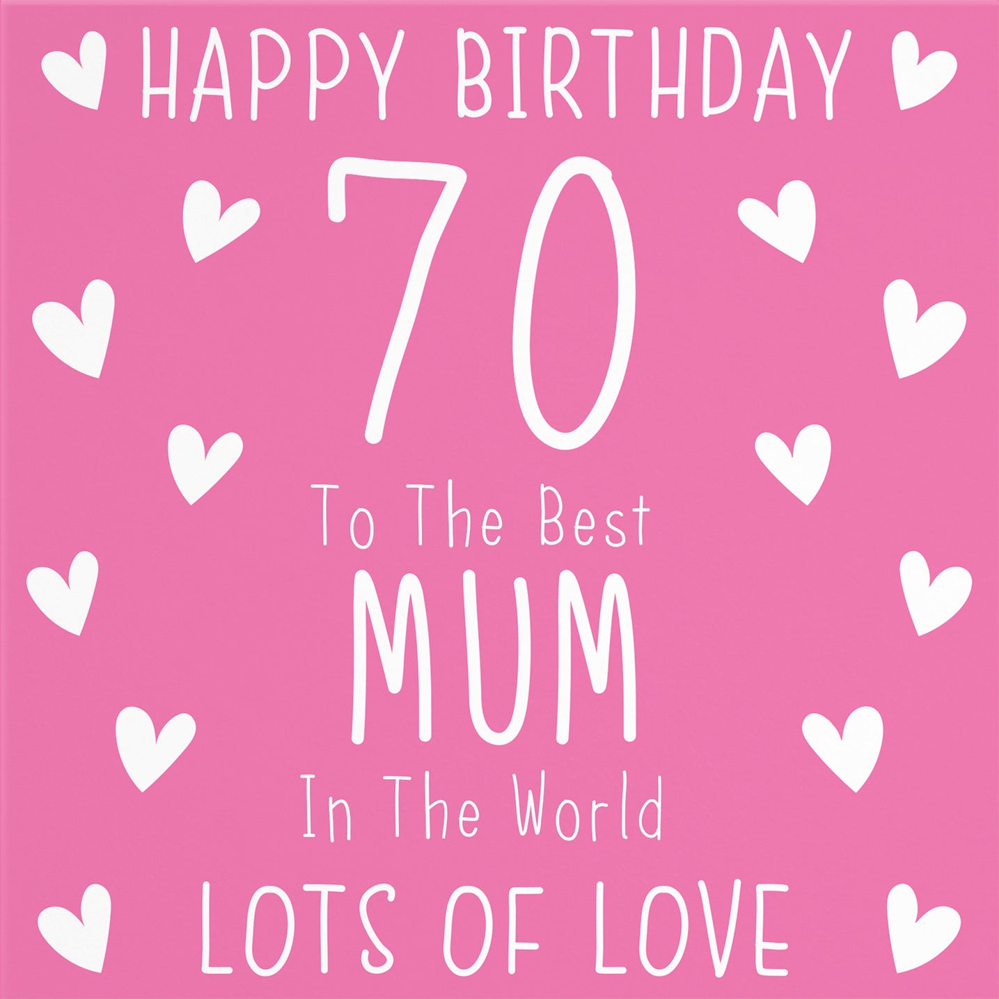 70th Mum Birthday Card Iconic - Default Title (B09Q7N6P9D)