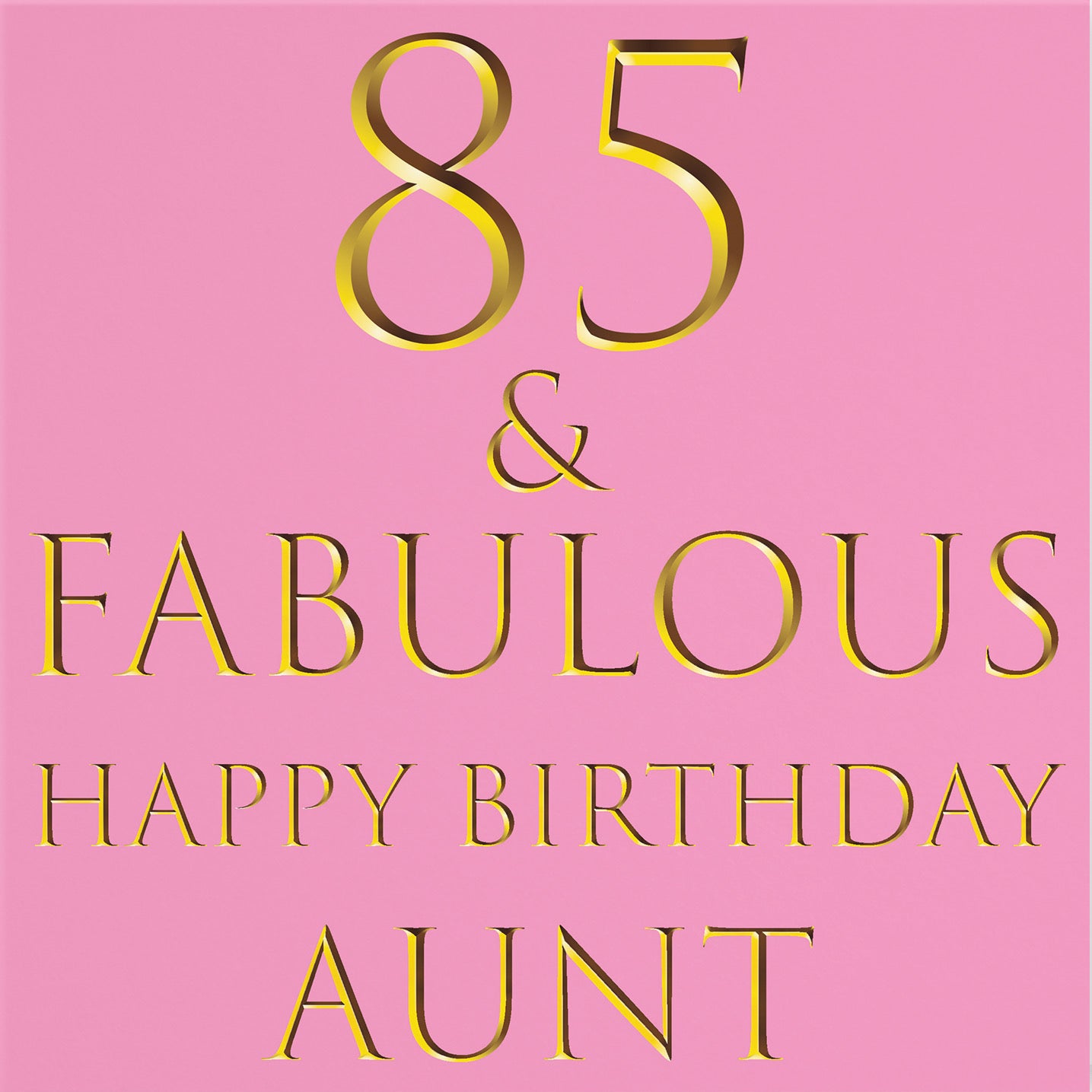 85th Aunt Birthday Card Fabulous - Default Title (B09Q7NXGXB)