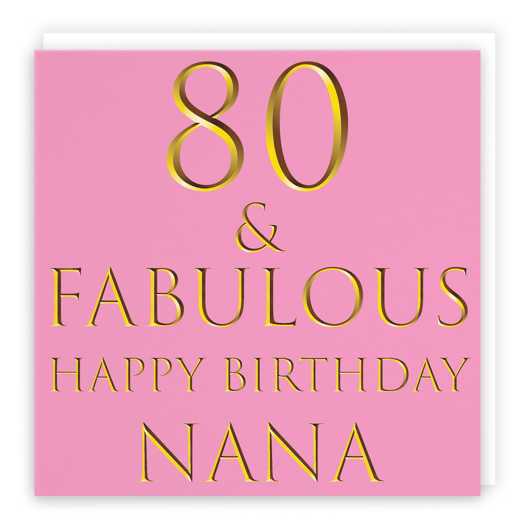 80th Nana Birthday Card Fabulous - Default Title (B09Q7QH2MH)