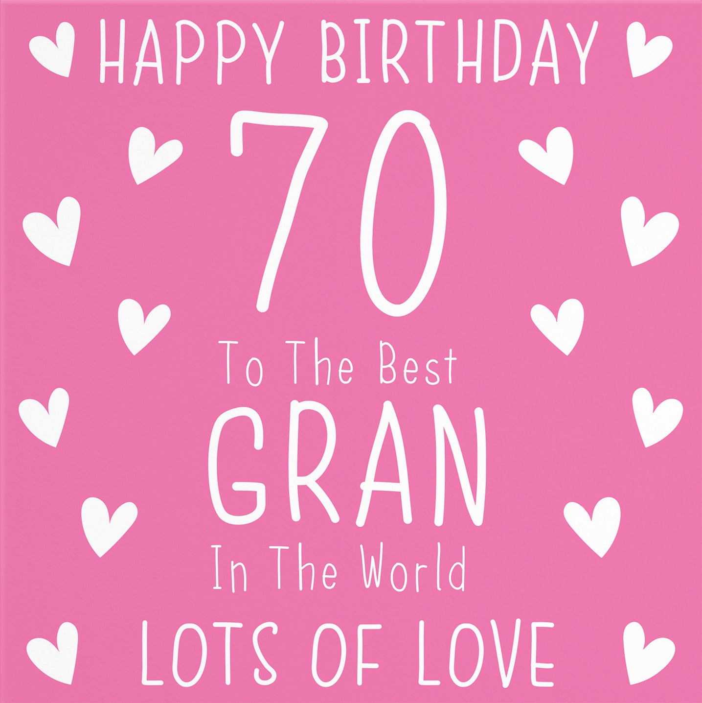 70th Gran Birthday Card Iconic - Default Title (B09Q7QHLP6)