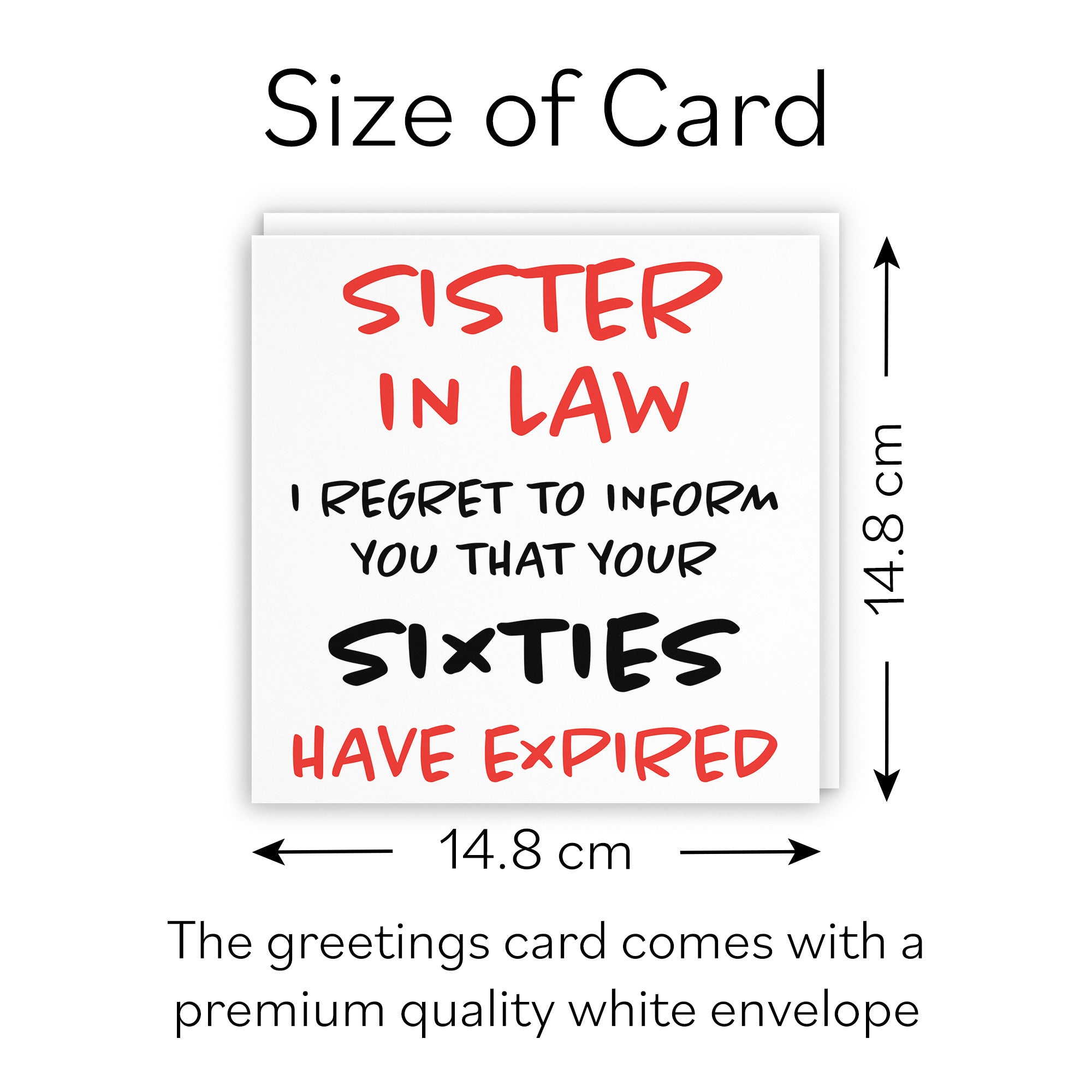 70th Sister In Law Birthday Card Retro - Default Title (B09Q7QRHP7)