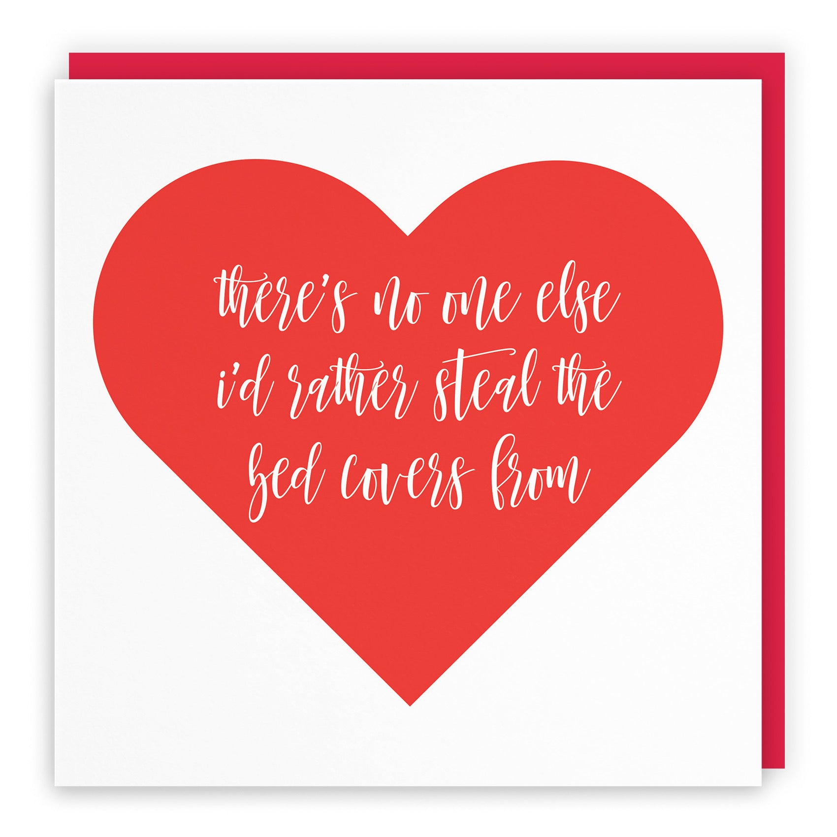 Bed Covers Humorous Valentine's Day Card Love Heart - Default Title (B09R6TYFCD)