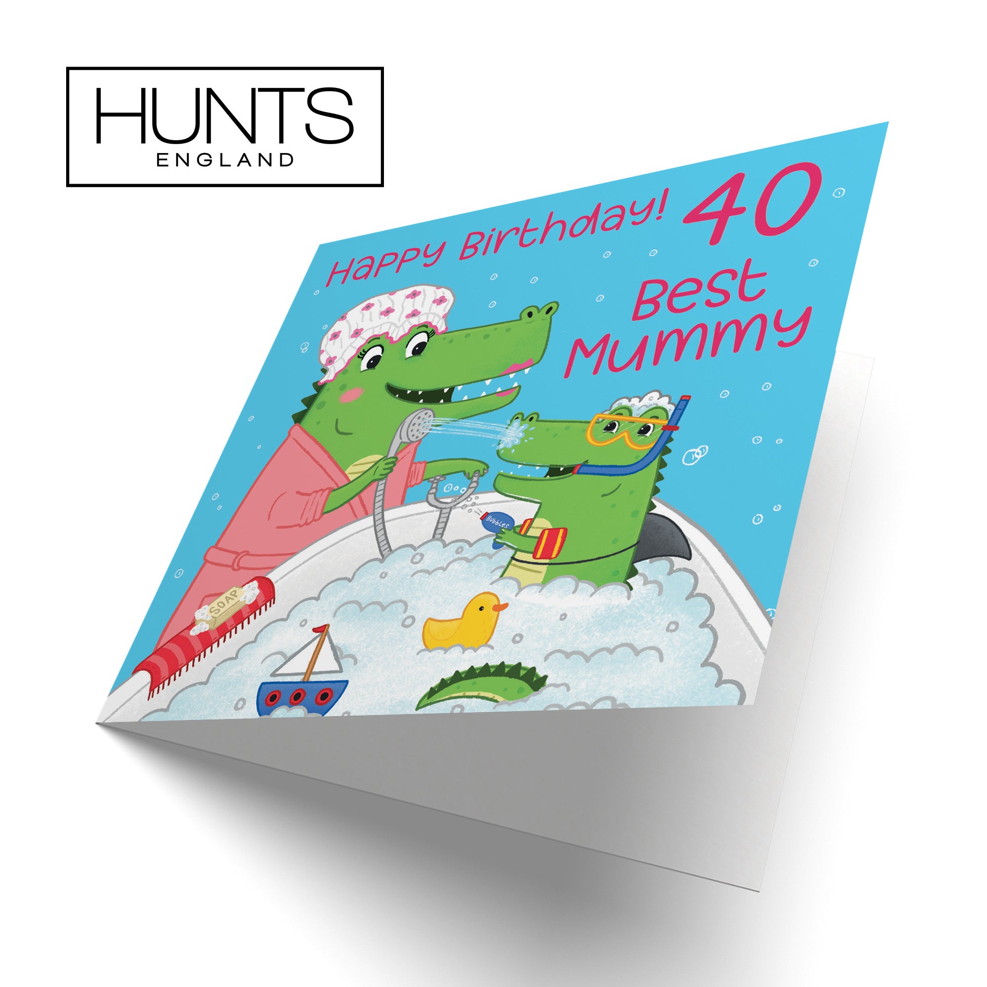 40th Mummy Crocodile Birthday Card Imagination - Default Title (B0B46L12CH)