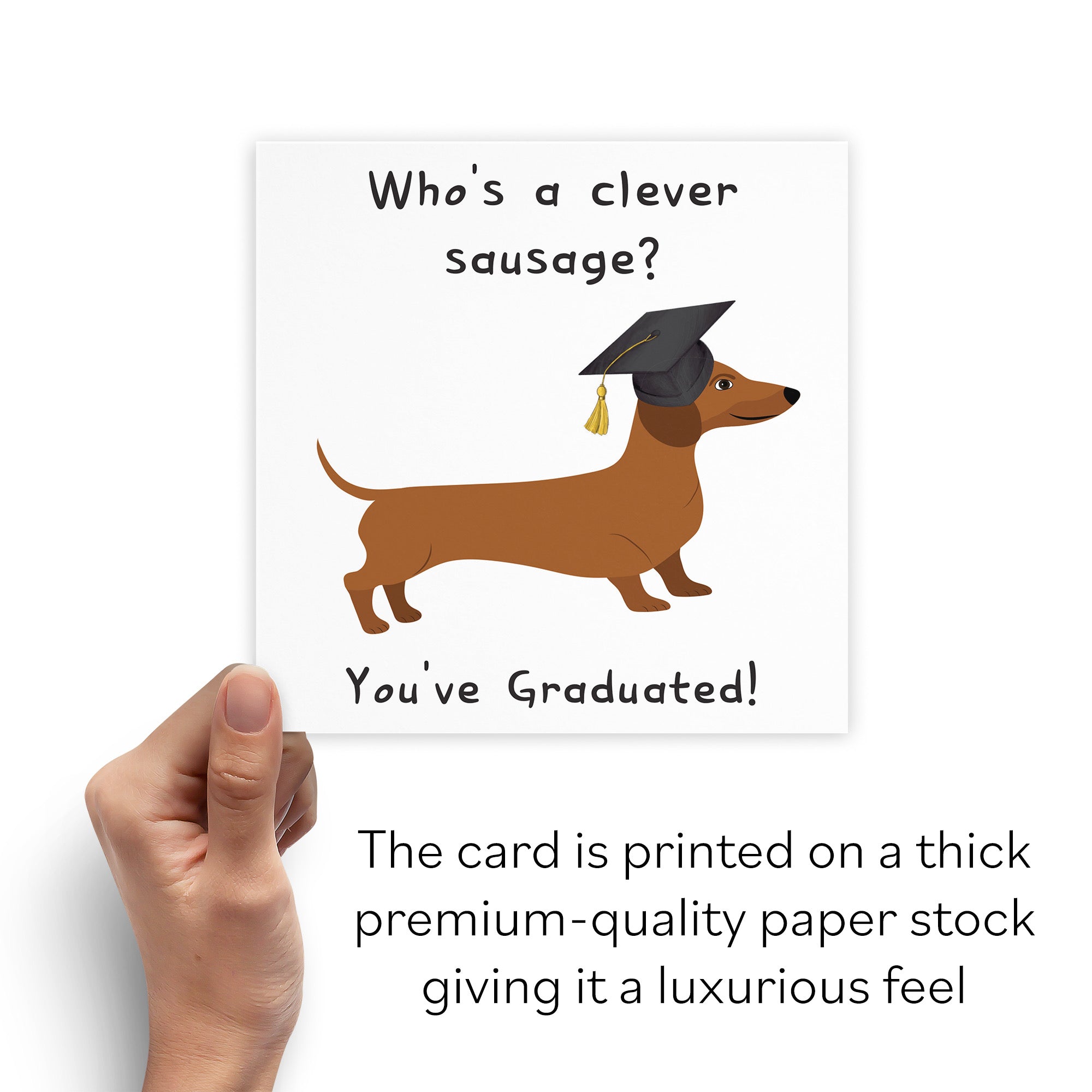 Clever Sausage Graduation Card Iconic - Default Title (B0B52JYBBV)