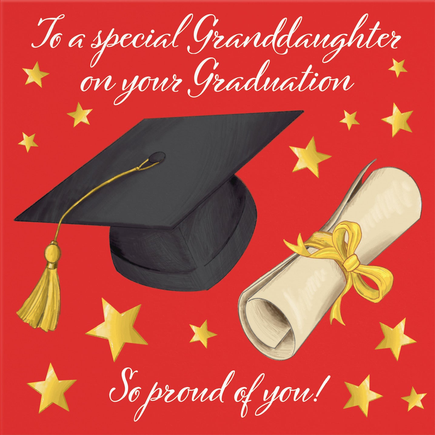 Granddaughter Graduation Congratulations Card Stars - Default Title (B0B52KNW4Q)