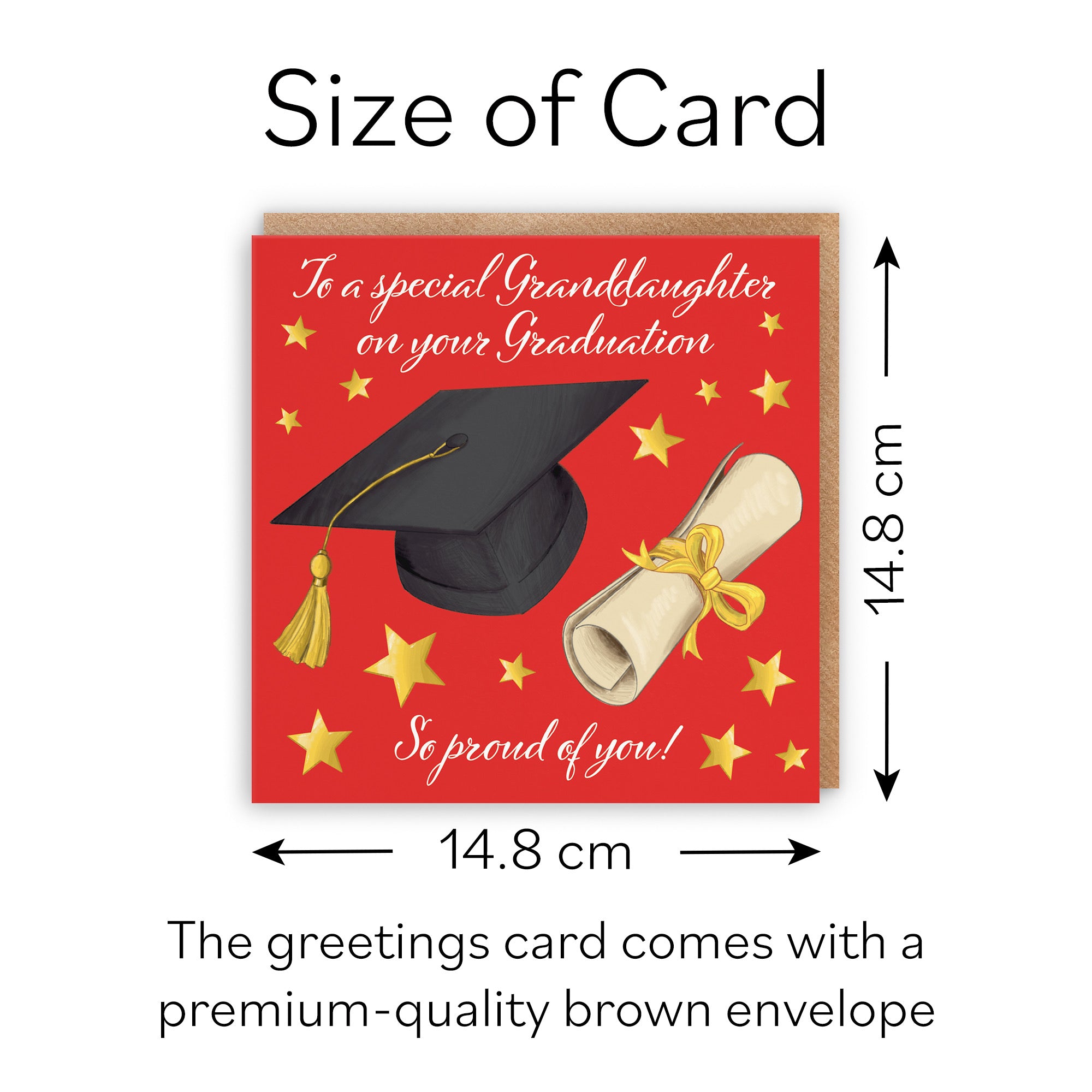 Granddaughter Graduation Congratulations Card Stars - Default Title (B0B52KNW4Q)
