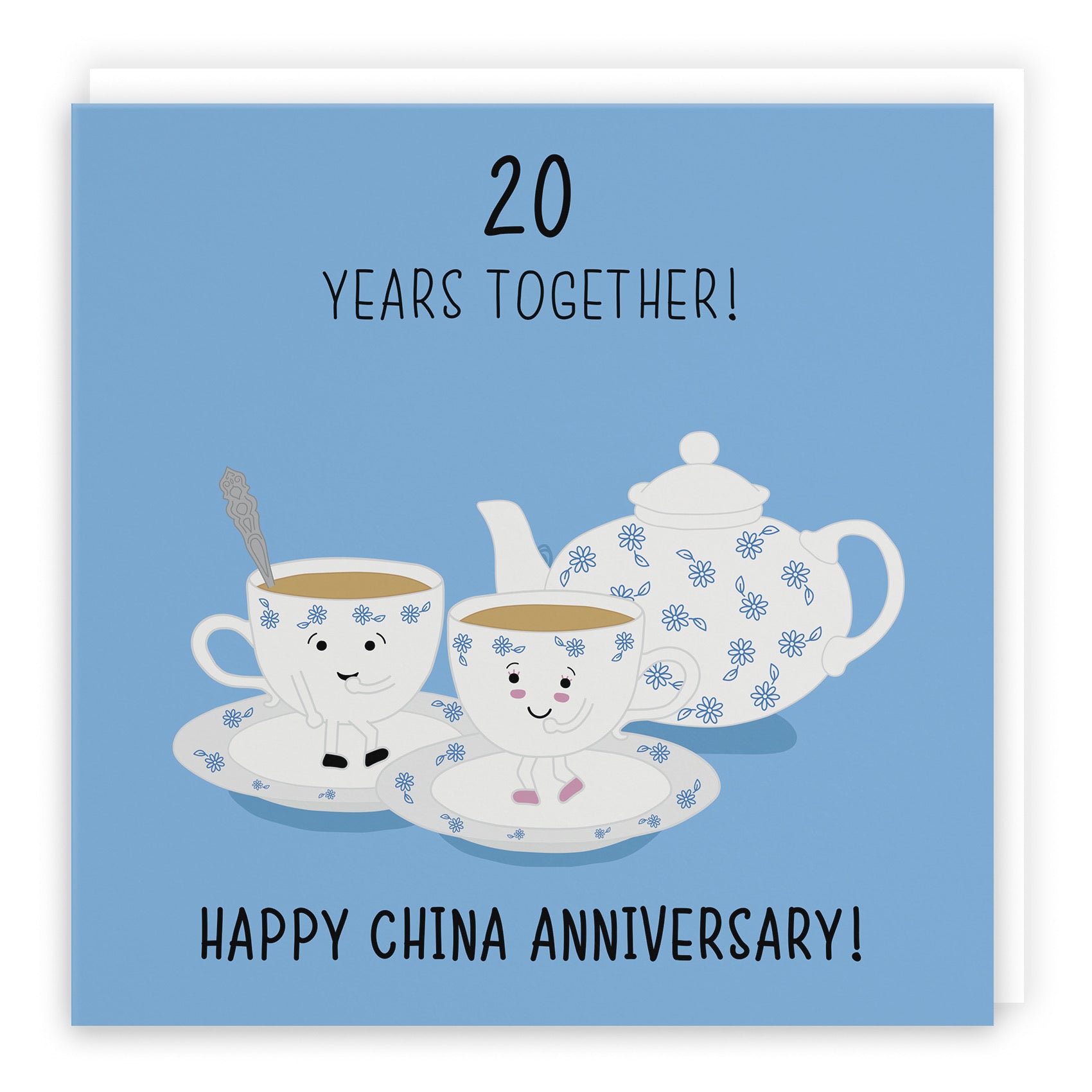 Large 20th Wedding Anniversary Card Iconic - Default Title (B0B679CPJZ)
