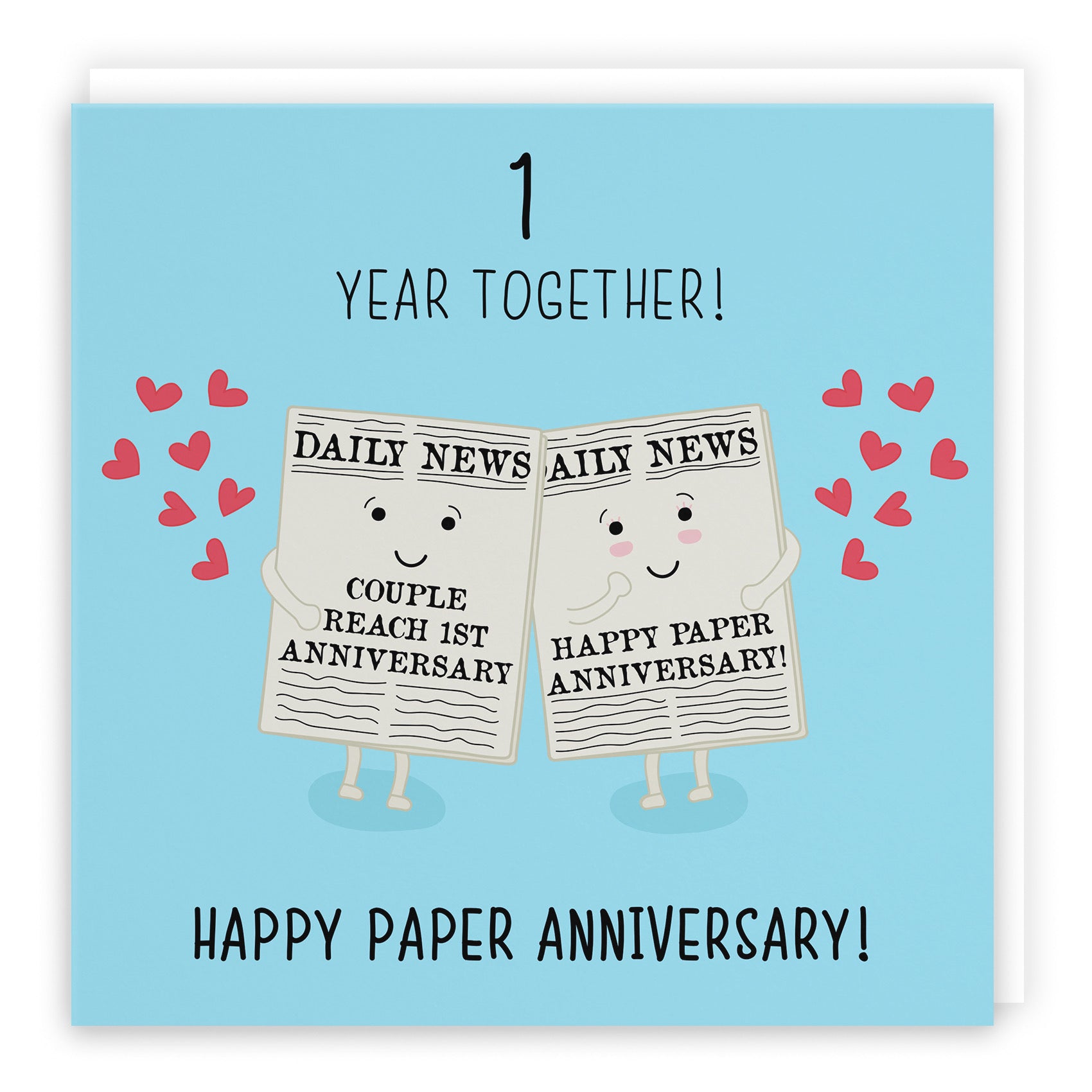 Large 1st Wedding Anniversary Card Iconic - Default Title (B0B679HMLR)