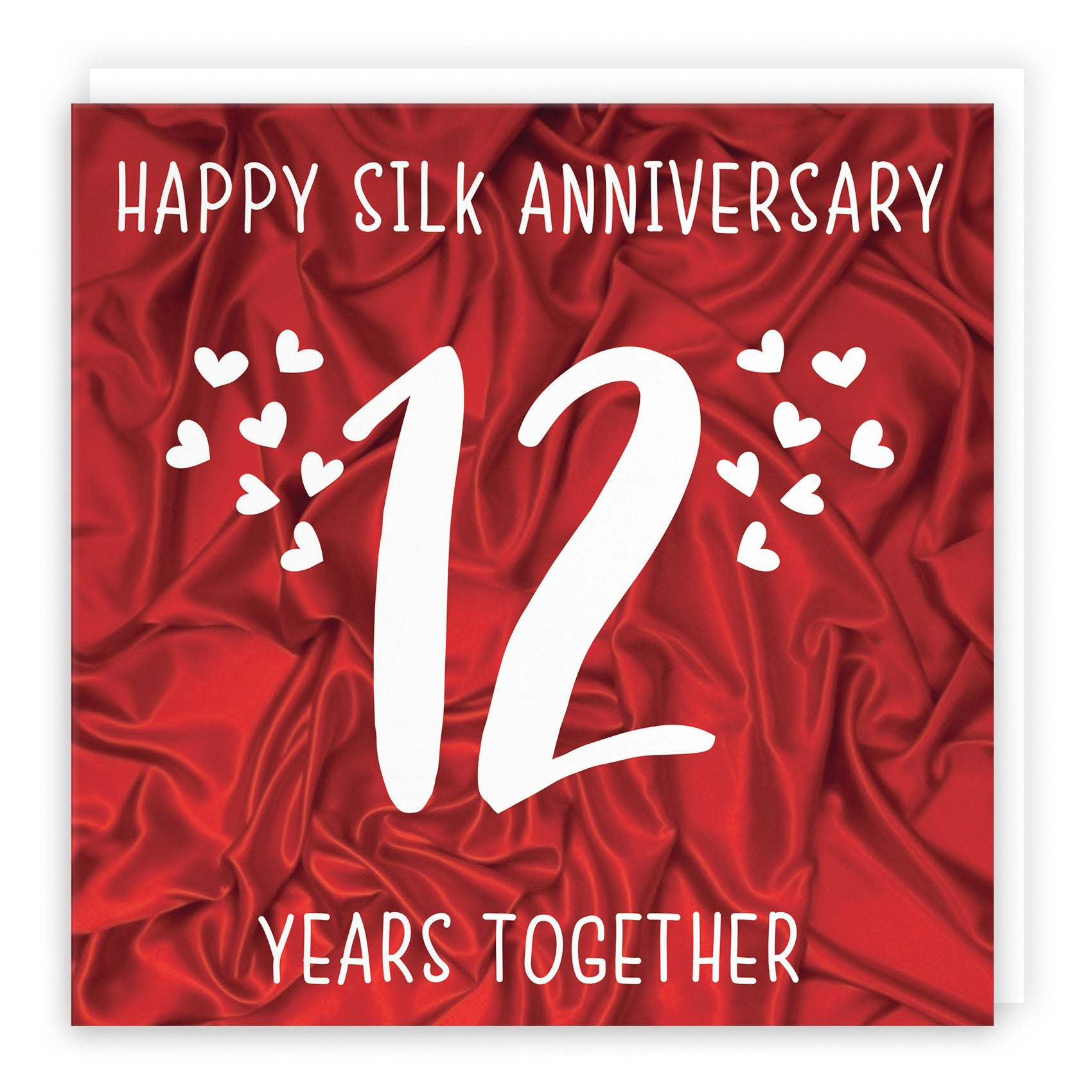 Large 12th Wedding Anniversary Card Iconic - Default Title (B0B679VDK8)