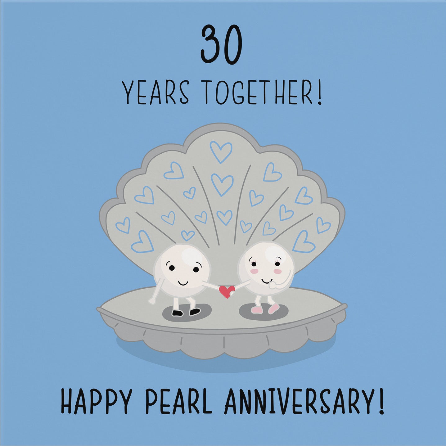 Large 30th Wedding Anniversary Card Iconic - Default Title (B0B67SD7X4)