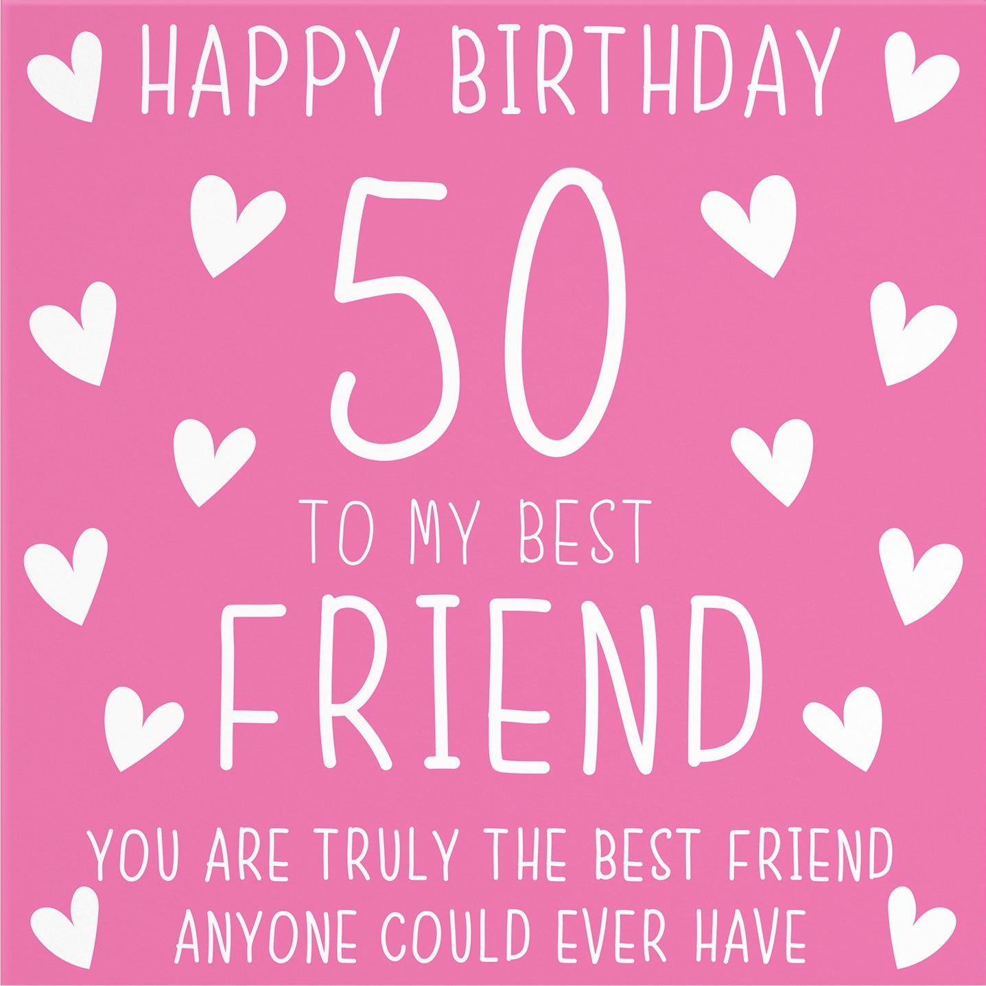 Large Friend 50th Birthday Card Iconic - Default Title (B0BBMXNLTG)