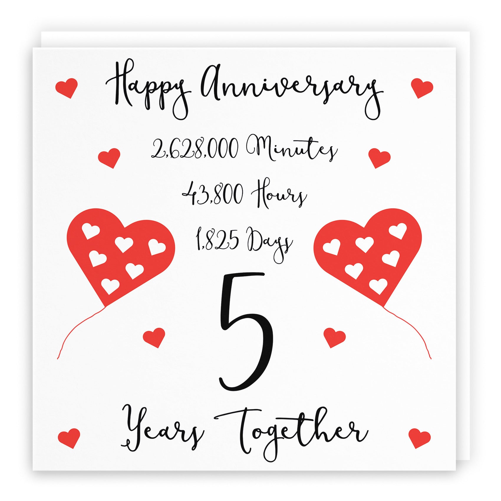 Large 5th Anniversary Card Timeless - Default Title (B0BBRTSQMV)