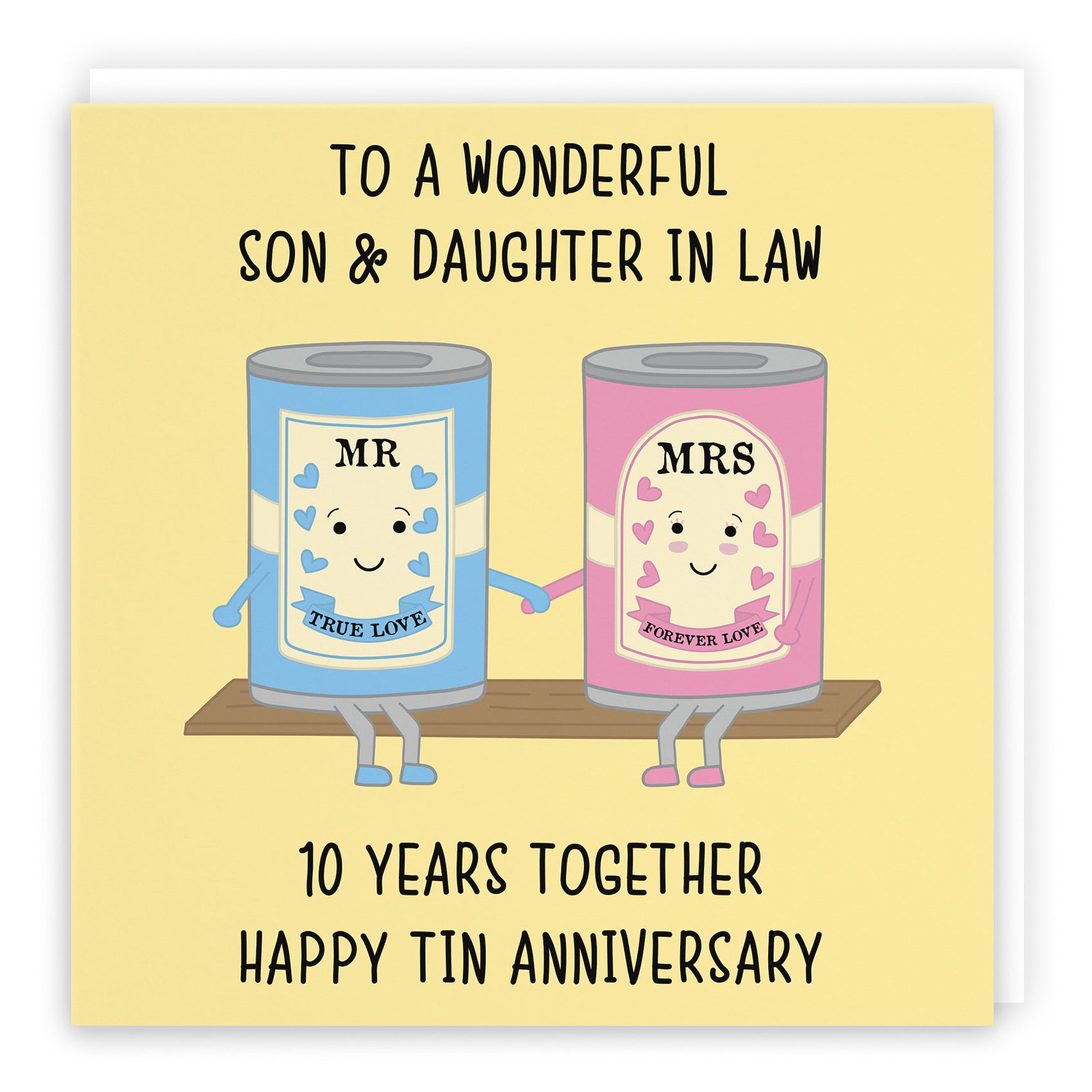 Large Son And Daughter In Law 10th Anniversary Card Iconic - Default Title (B0BBRVG7SW)