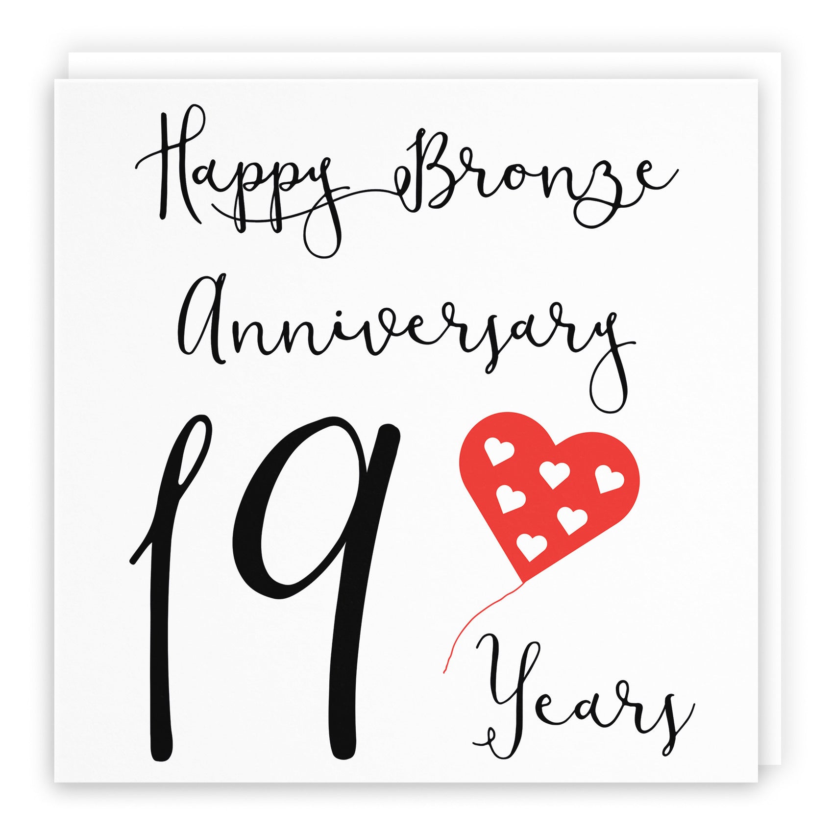 Large 19th Anniversary Card Red Heart - Default Title (B0BBRWHD4X)