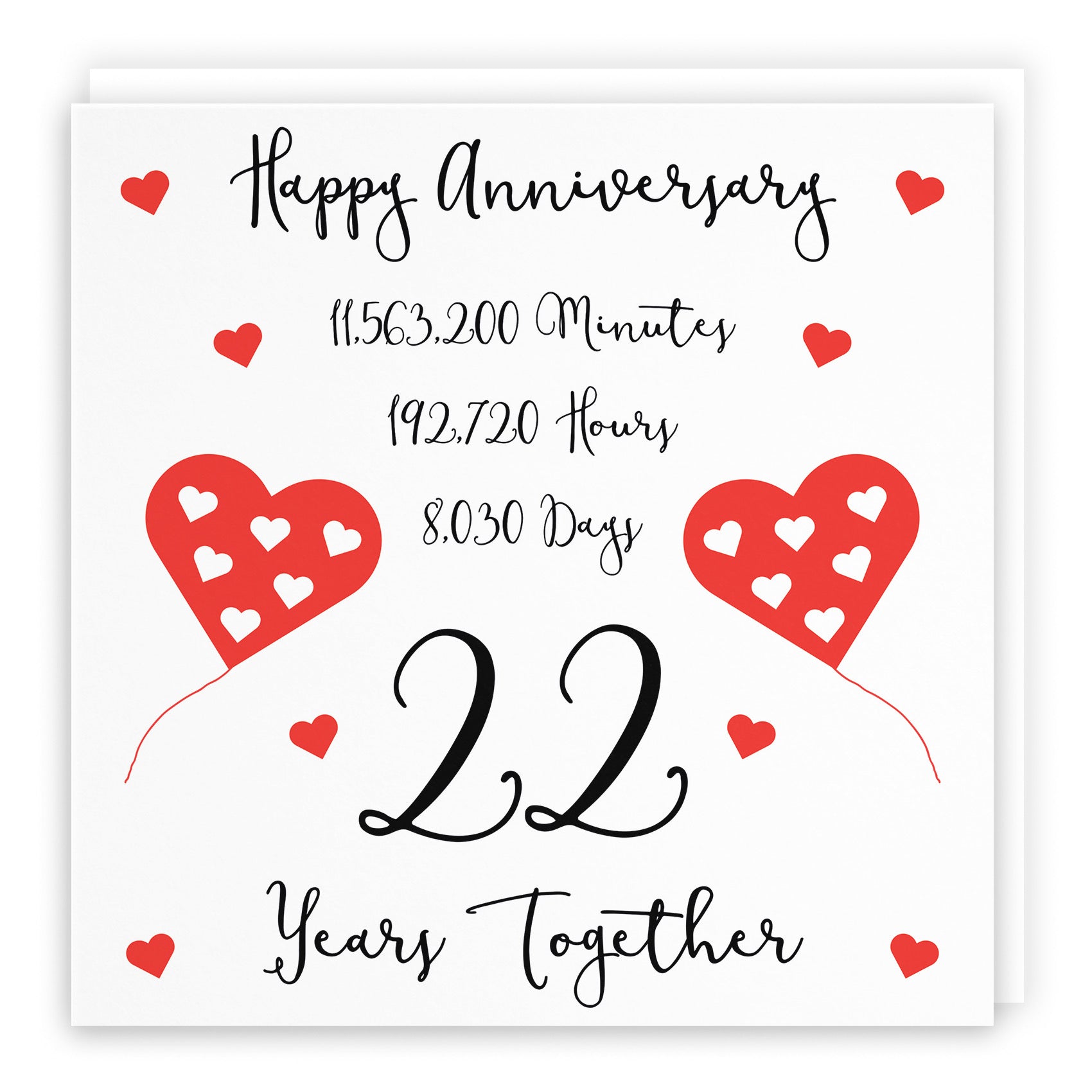 Large 22nd Anniversary Card Timeless - Default Title (B0BBRWWMPW)