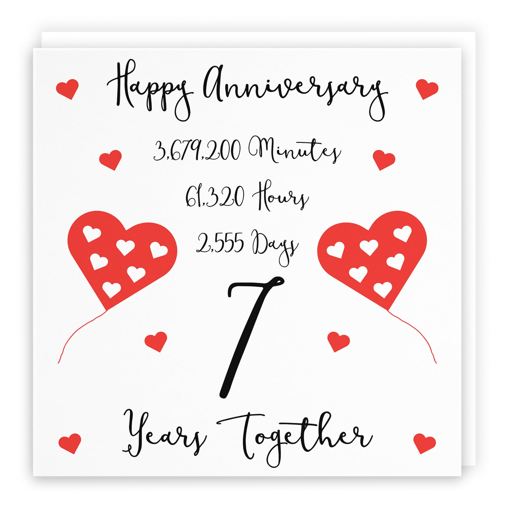Large 7th Anniversary Card Timeless - Default Title (B0BBRXXMKH)