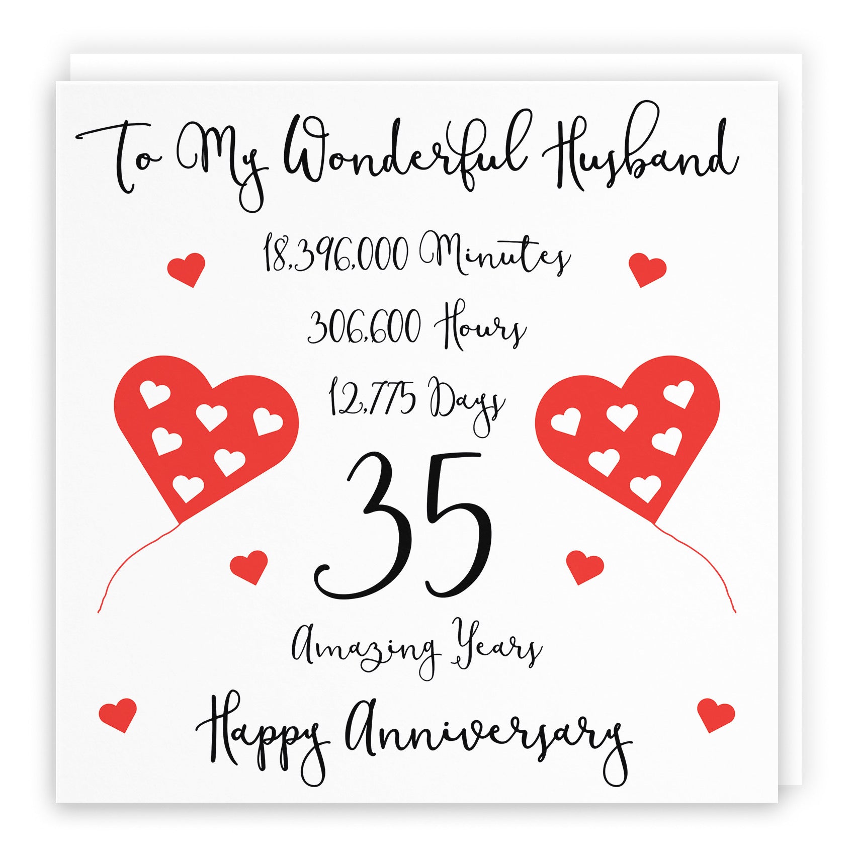 Large Husband 35th Anniversary Card Timeless - Default Title (B0BBS1SMF6)