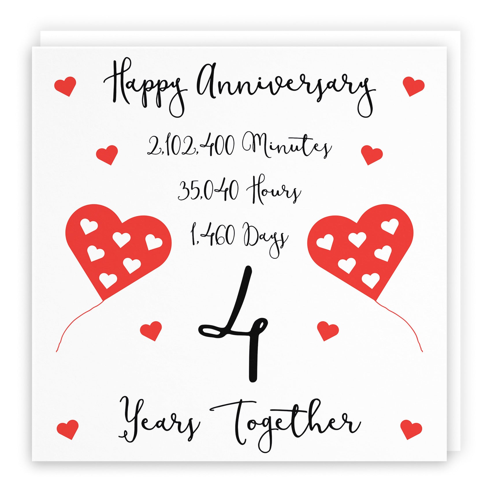 Large 4th Anniversary Card Timeless - Default Title (B0BBSBX73X)
