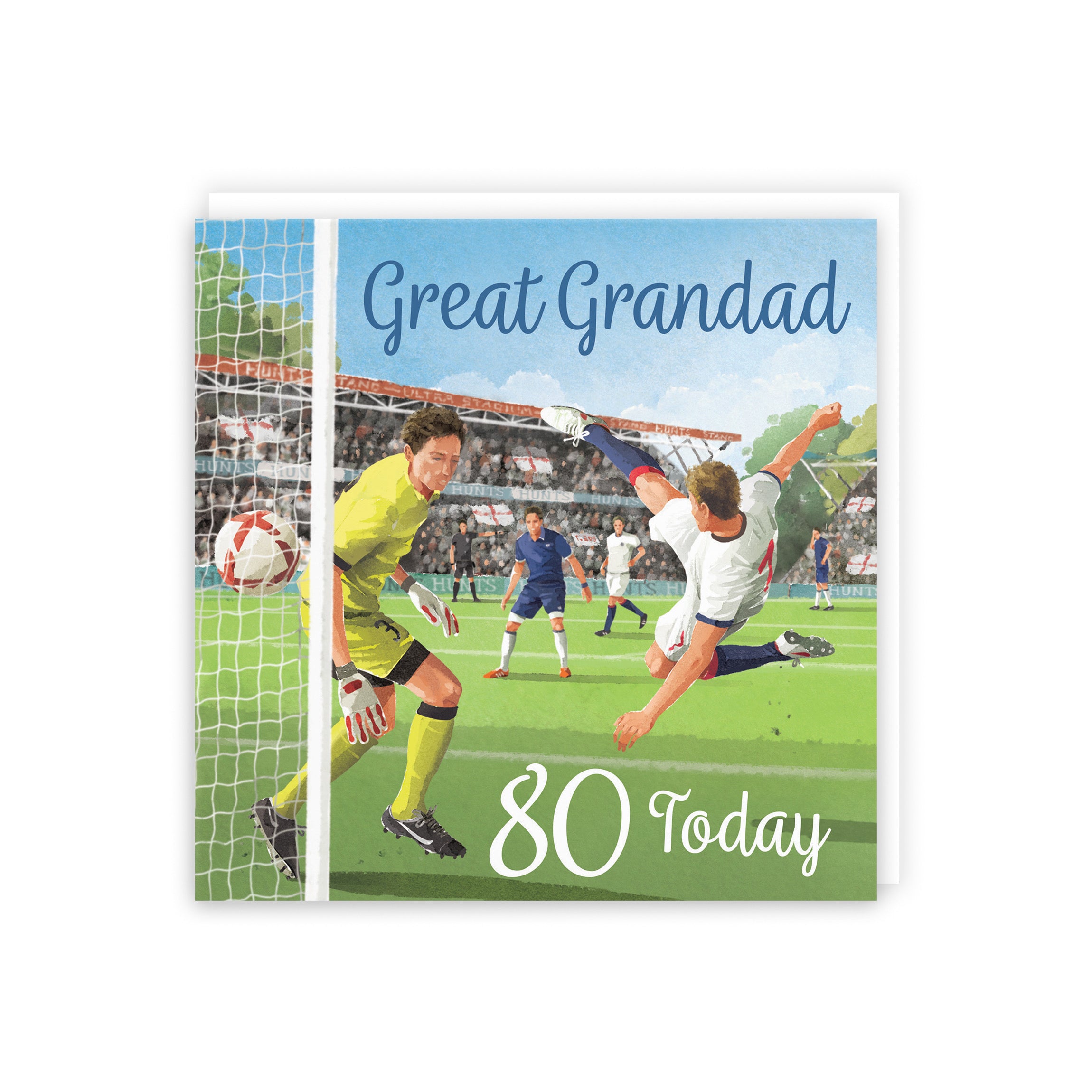 80th Great Grandad Football Birthday Card Milo's Gallery - Default Title (B0CNXWWSMR)