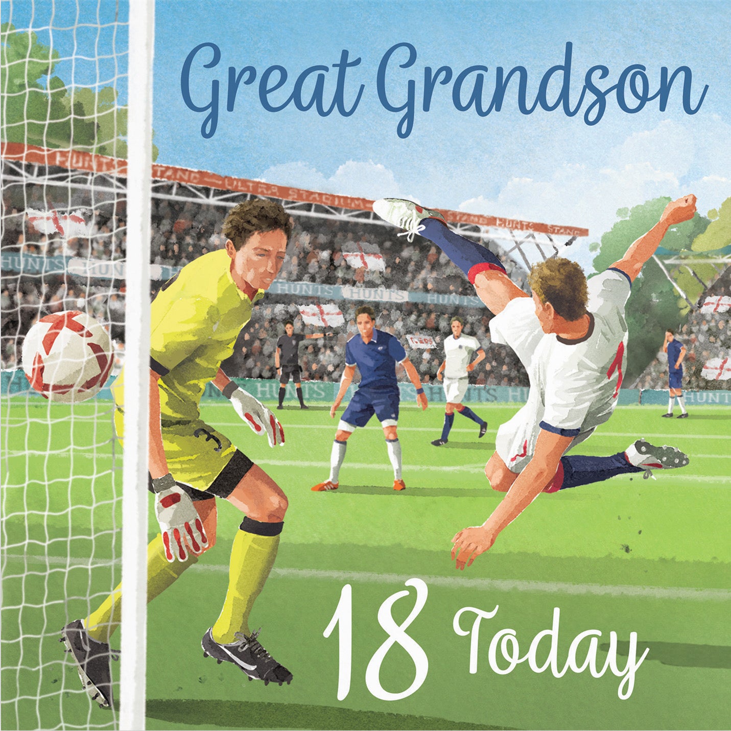 18th Great Grandson Football Birthday Card Milo's Gallery - Default Title (B0CNXXK2L7)