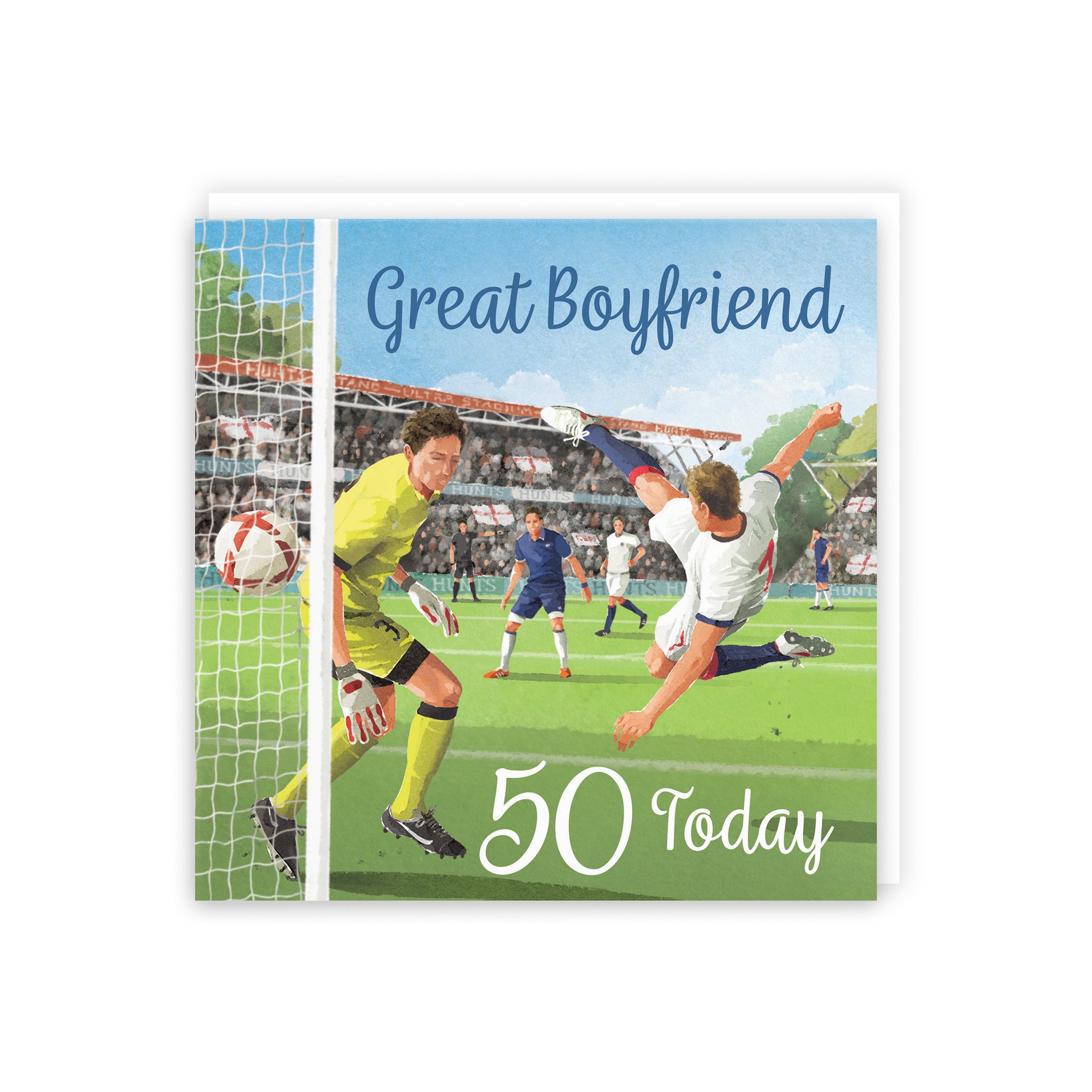 50th Boyfriend Football Birthday Card Milo's Gallery - Default Title (B0CNXXSW9H)