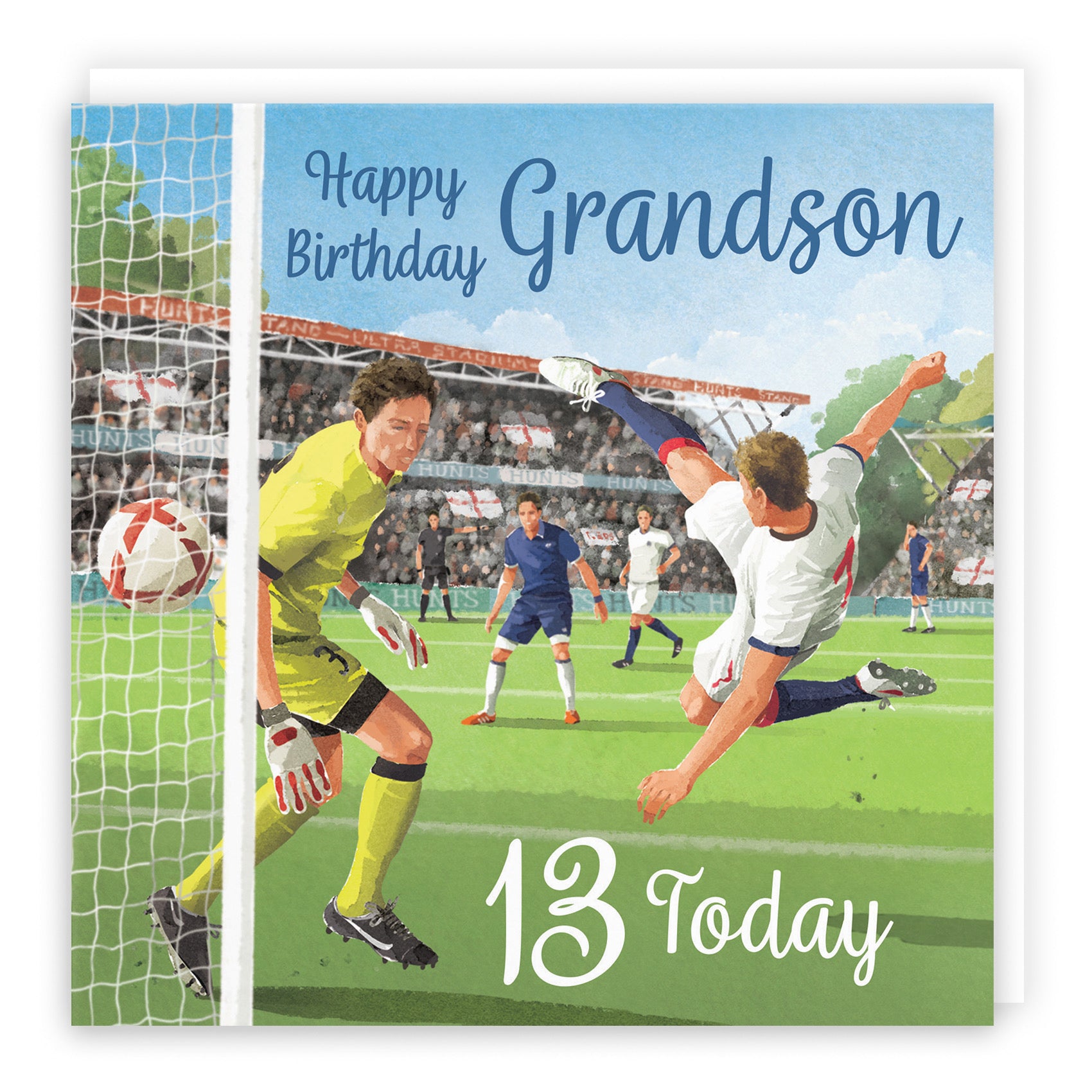 13th Grandson Football Birthday Card Milo's Gallery - Default Title (B0CNXYDMKQ)
