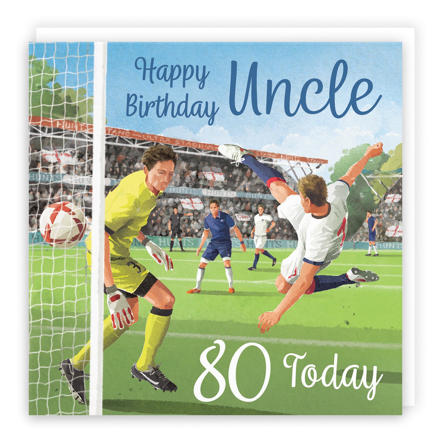 80th Uncle Football Birthday Card Milo's Gallery - Default Title (B0CNXZHJ9H)