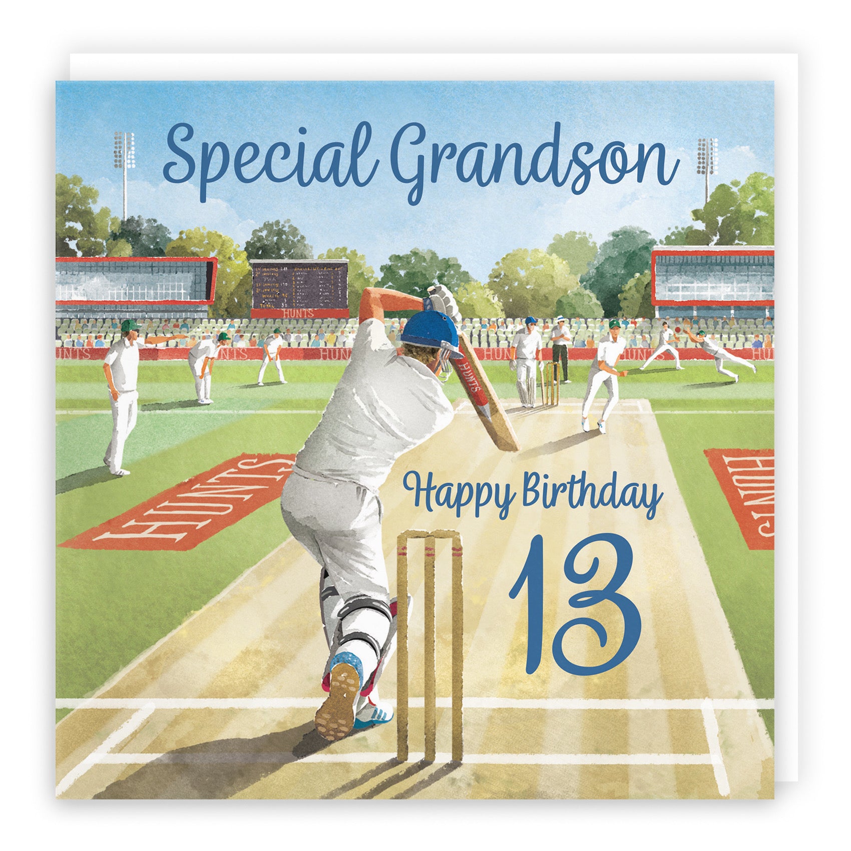 13th Grandson Cricket Birthday Card Milo's Gallery - Default Title (B0CPMCZ871)