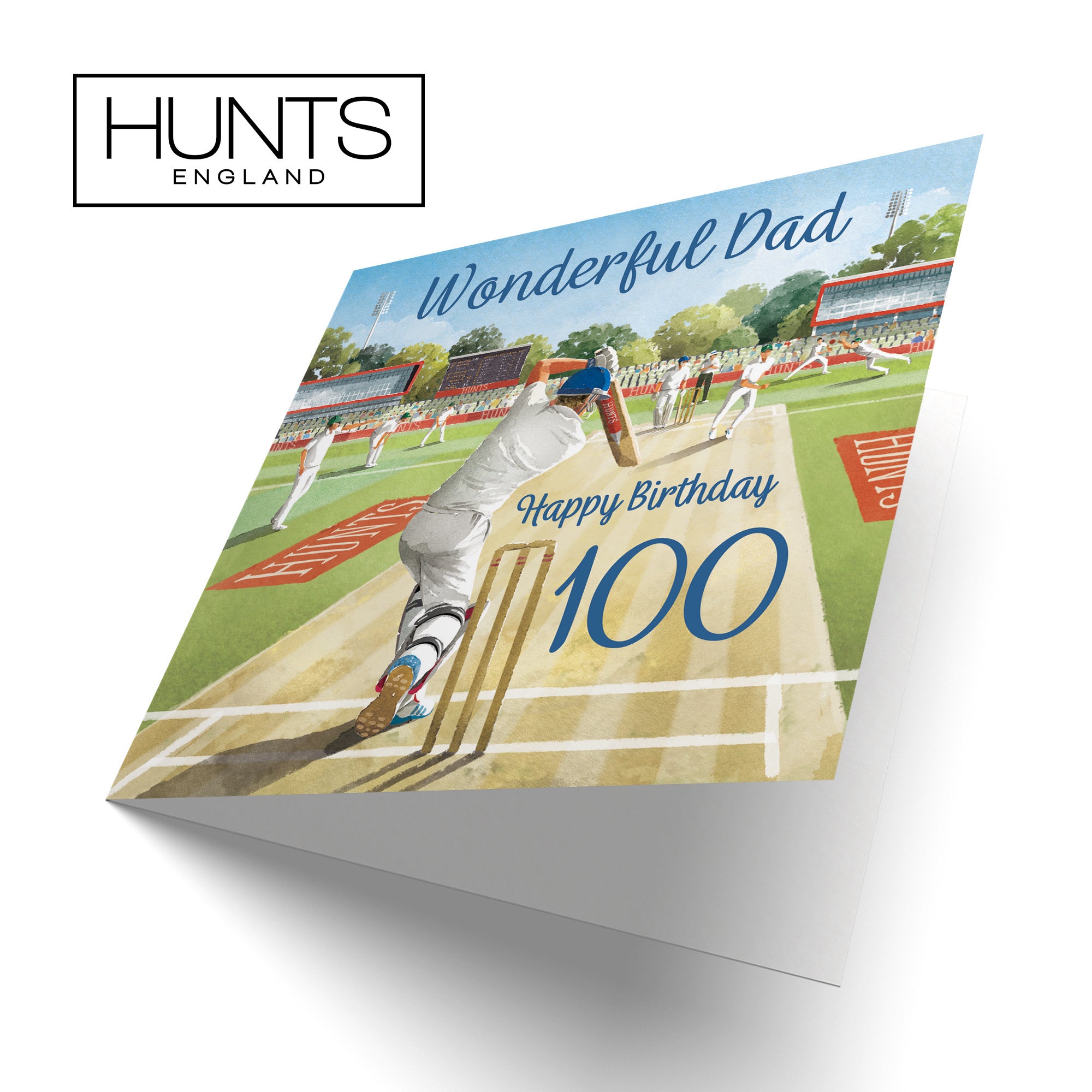 100th Dad Cricket Birthday Card Milo's Gallery - Default Title (B0CPMDFLM1)