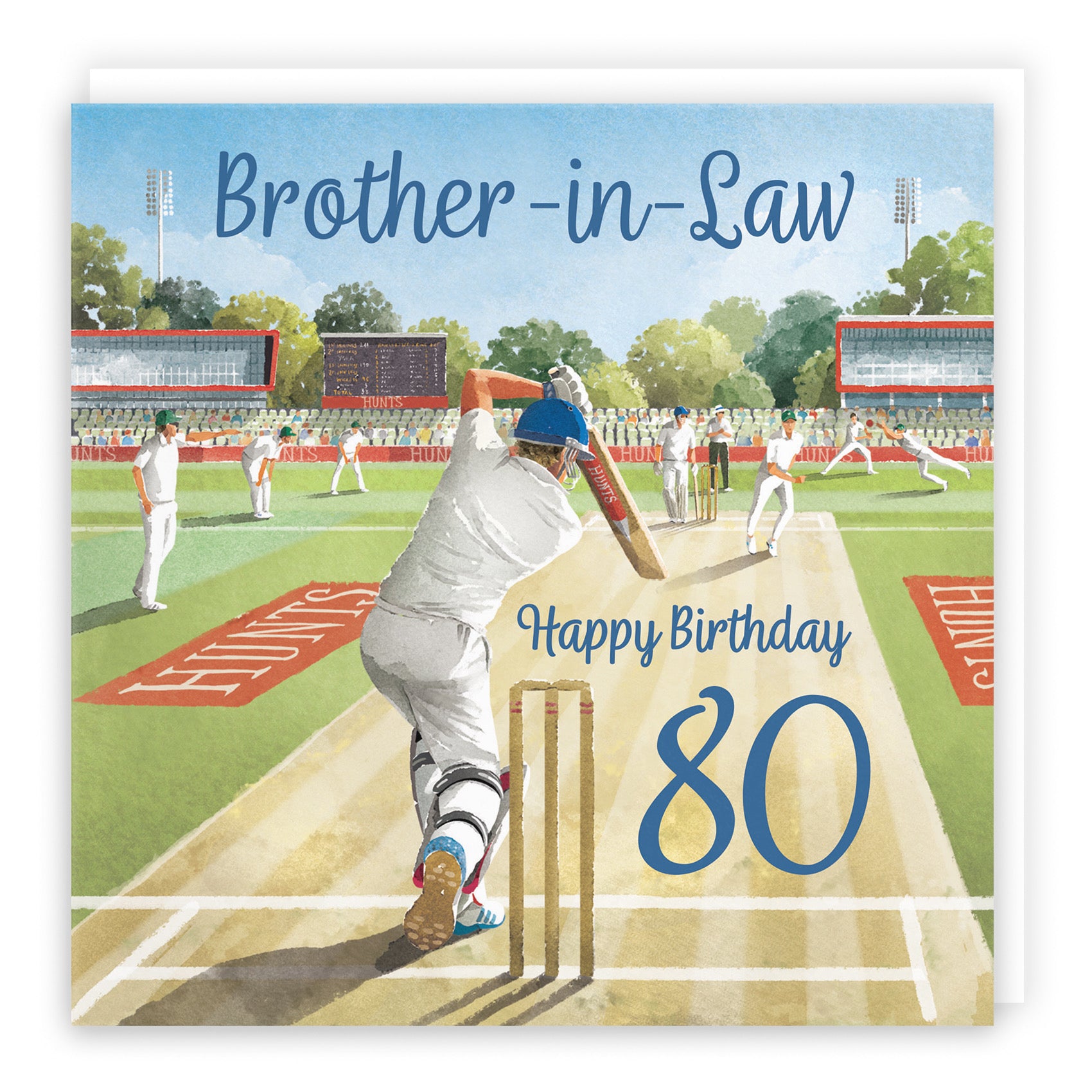 80th Brother-in-Law Cricket Birthday Card Milo's Gallery - Default Title (B0CPMDQLCF)