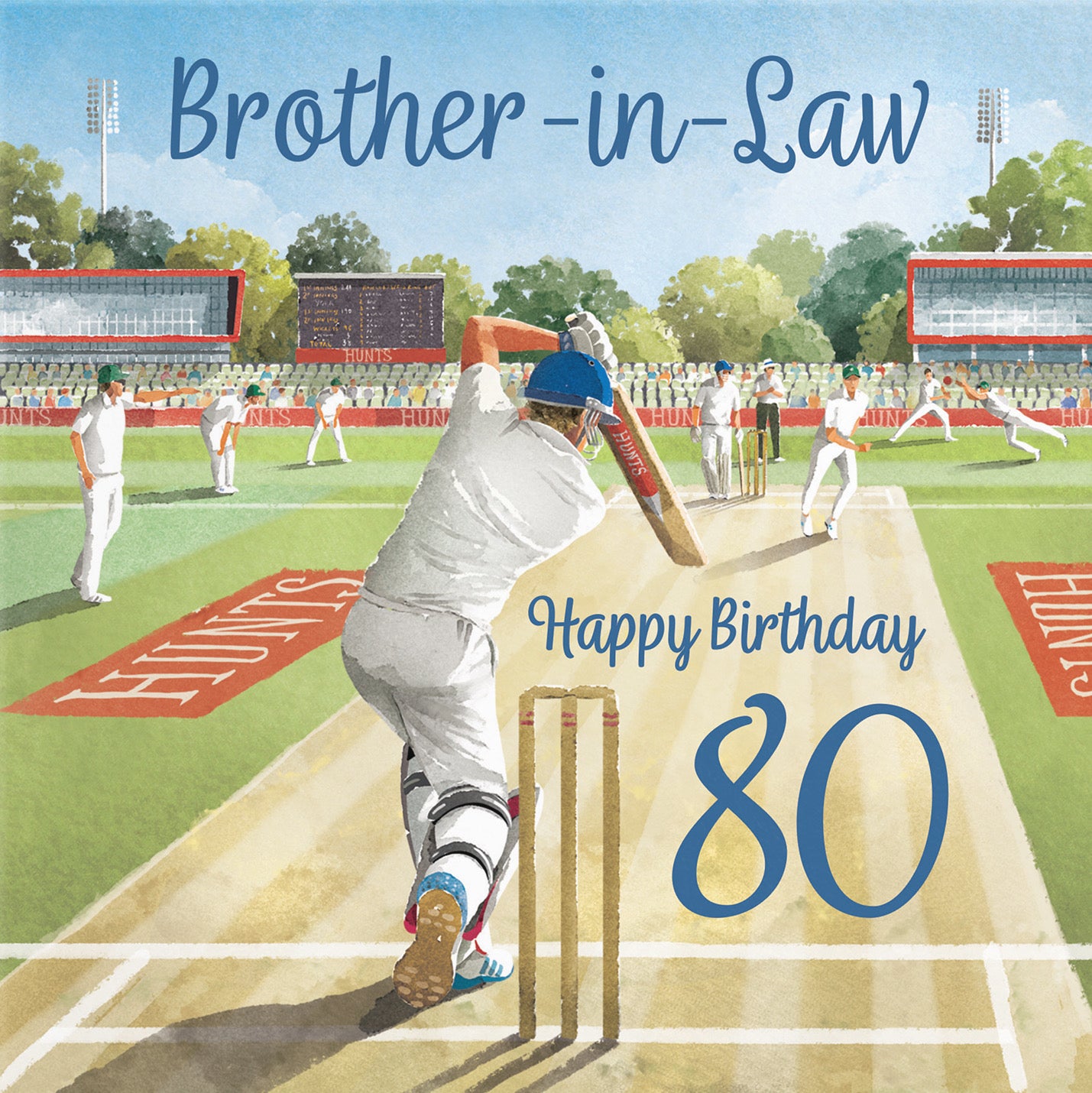 80th Brother-in-Law Cricket Birthday Card Milo's Gallery - Default Title (B0CPMDQLCF)