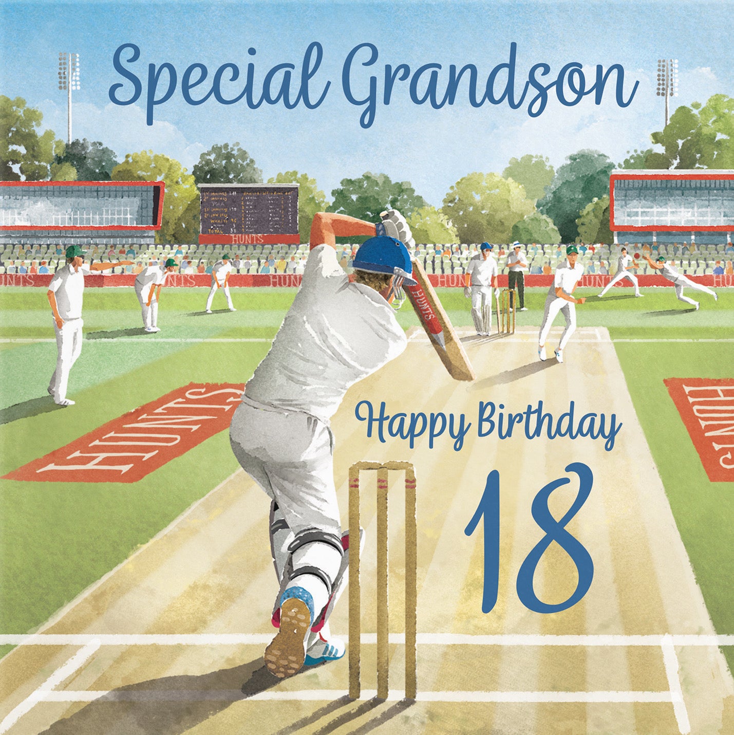 18th Grandson Cricket Birthday Card Milo's Gallery - Default Title (B0CPMF9PWT)