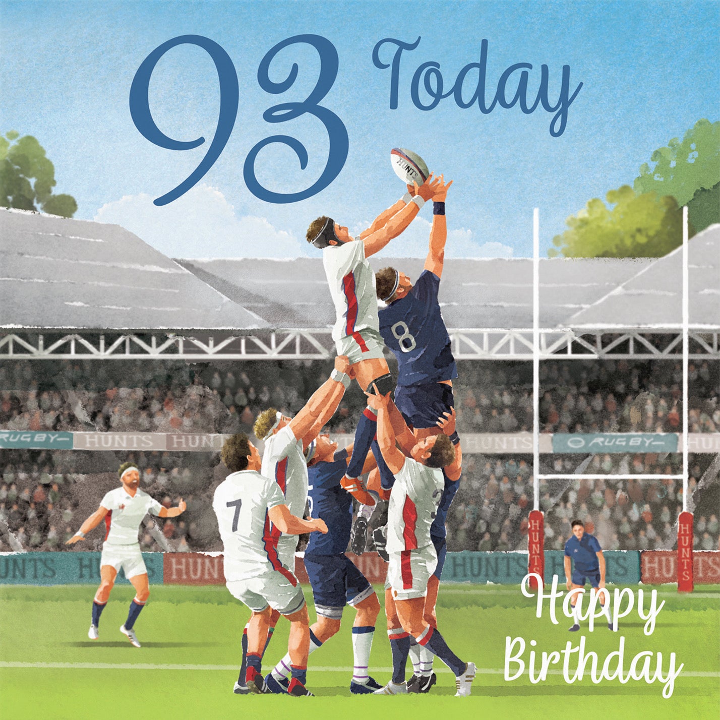 Rugby 93rd Birthday Card Milo's Gallery - Default Title (B0CPR1YR2H)