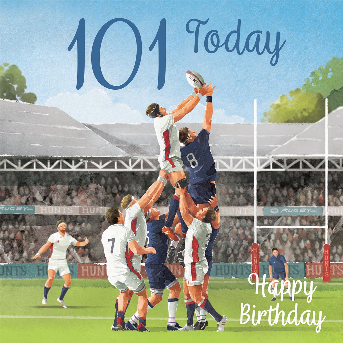 Rugby 101st Birthday Card Milo's Gallery - Default Title (B0CPR9J4HW)