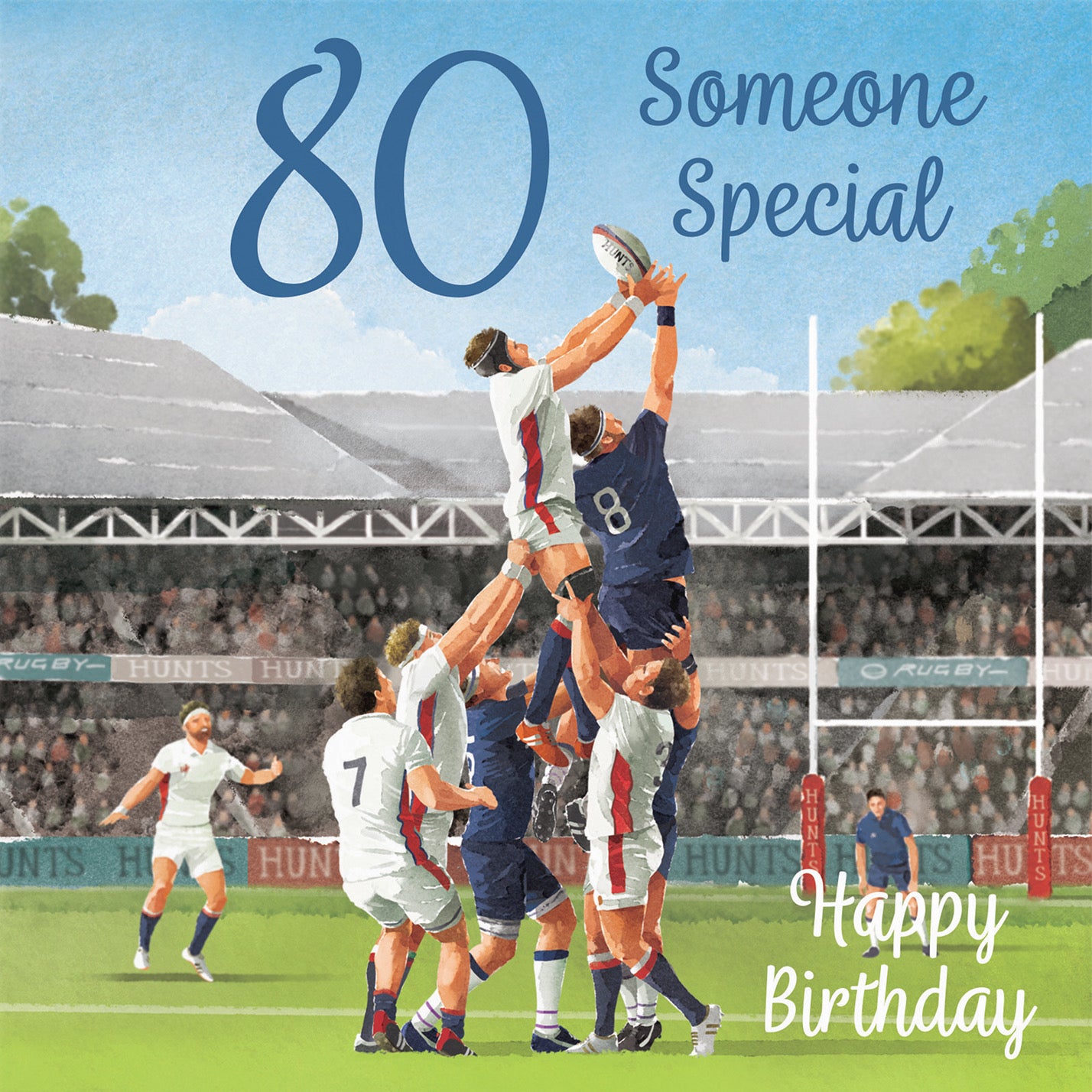 80th Someone Special Rugby Birthday Card Milo's Gallery - Default Title (B0CPRC5X5D)