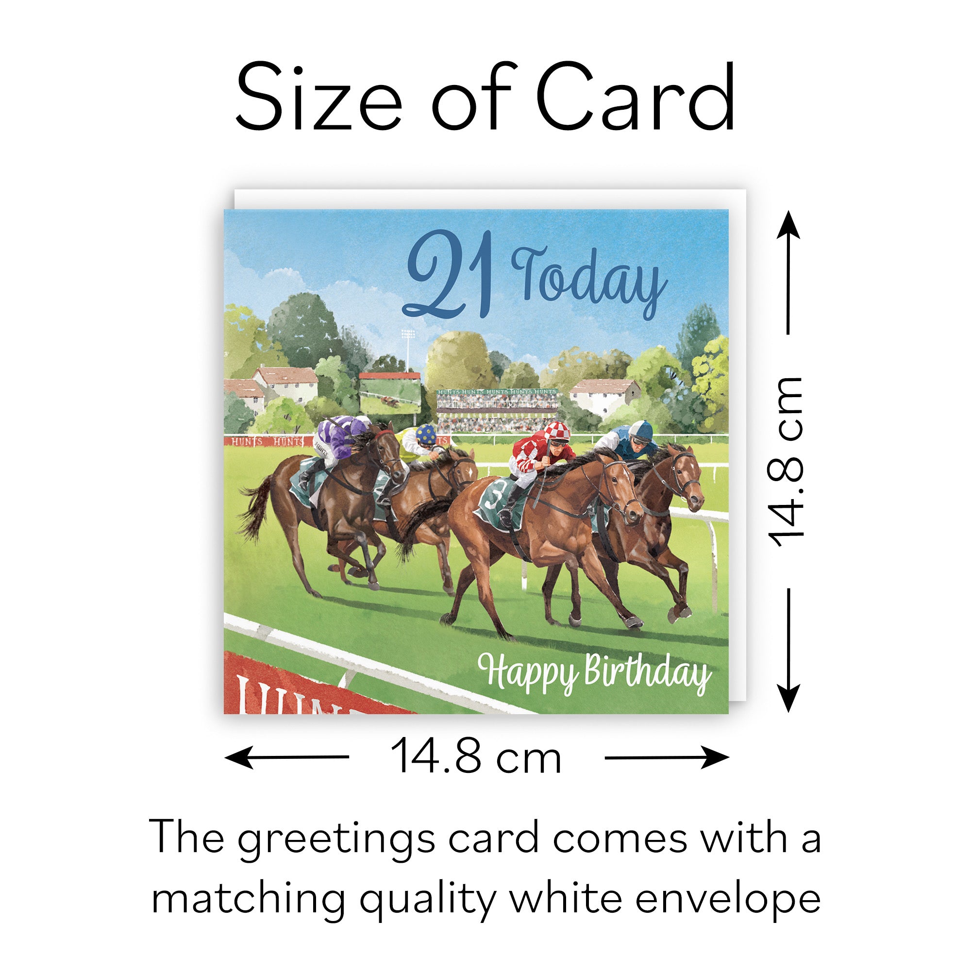 Horse Racing 21st Birthday Card Milo's Gallery - Default Title (B0CPWTDLML)