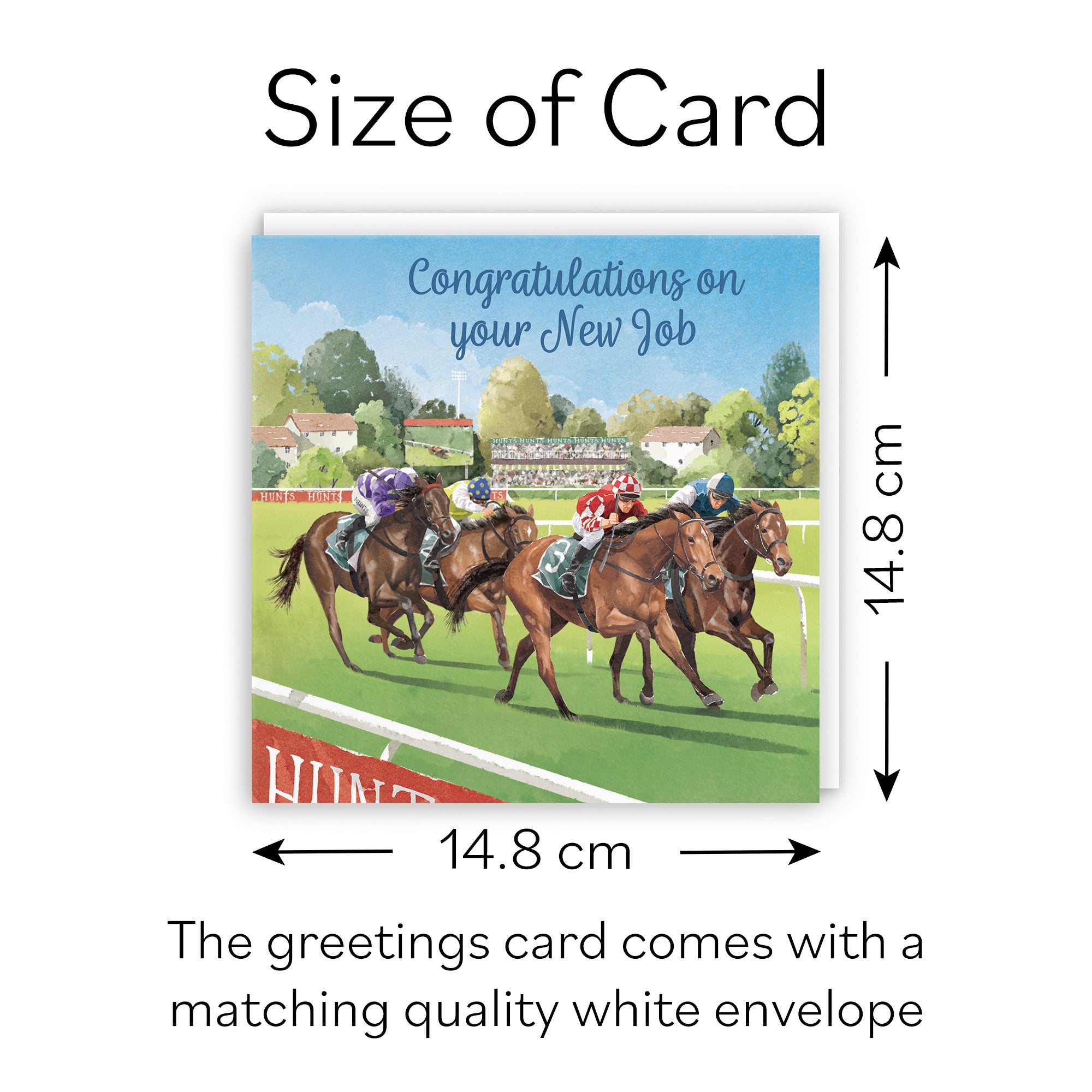 Horse Racing New Job Congratulations Card Milo's Gallery - Default Title (B0CPWV4K6F)
