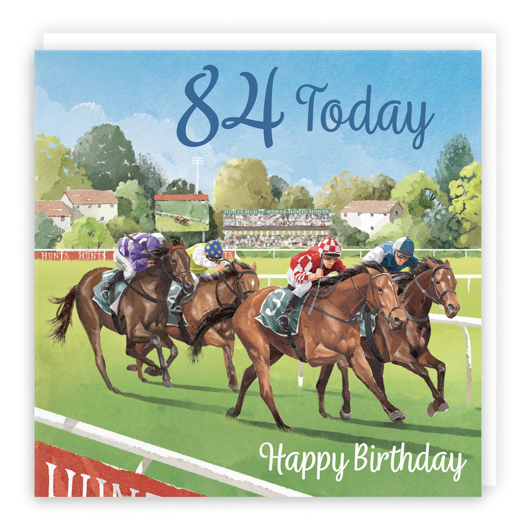 Horse Racing 84th Birthday Card Milo's Gallery - Default Title (B0CPWVRVMZ)