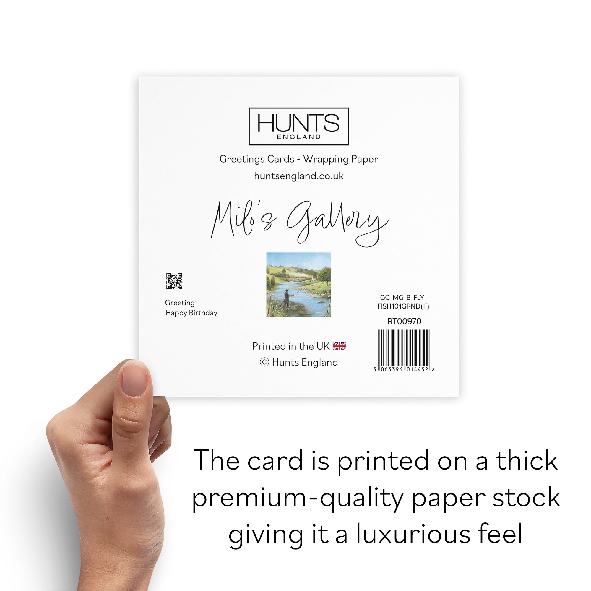 101st Grandad Fly Fishing Birthday Card Milo's Gallery - Default Title (B0CQWRL3YP)
